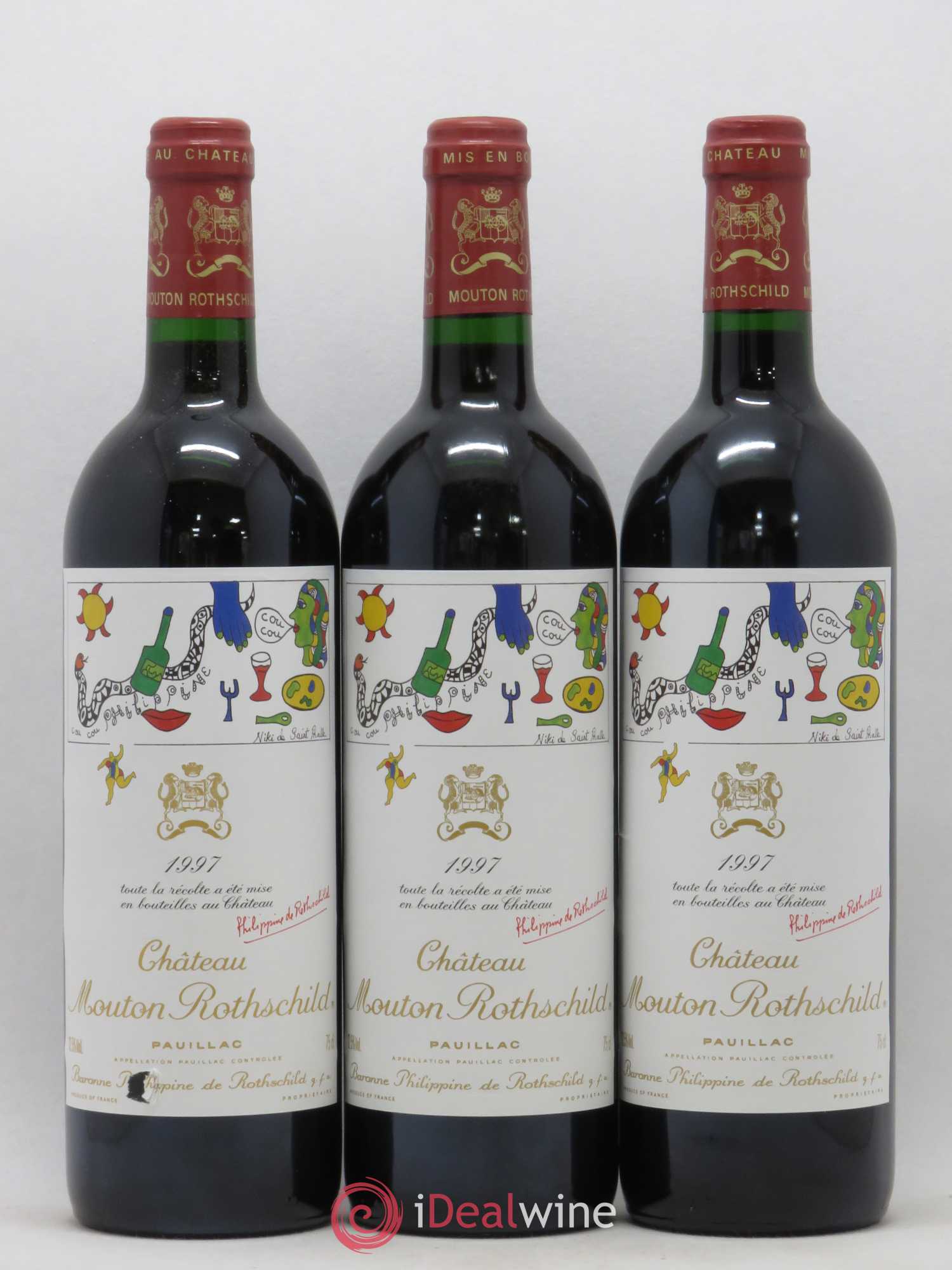 Château Mouton Rothschild 1er Grand Cru Classé 1997 - Lot de 12 bouteilles - 1
