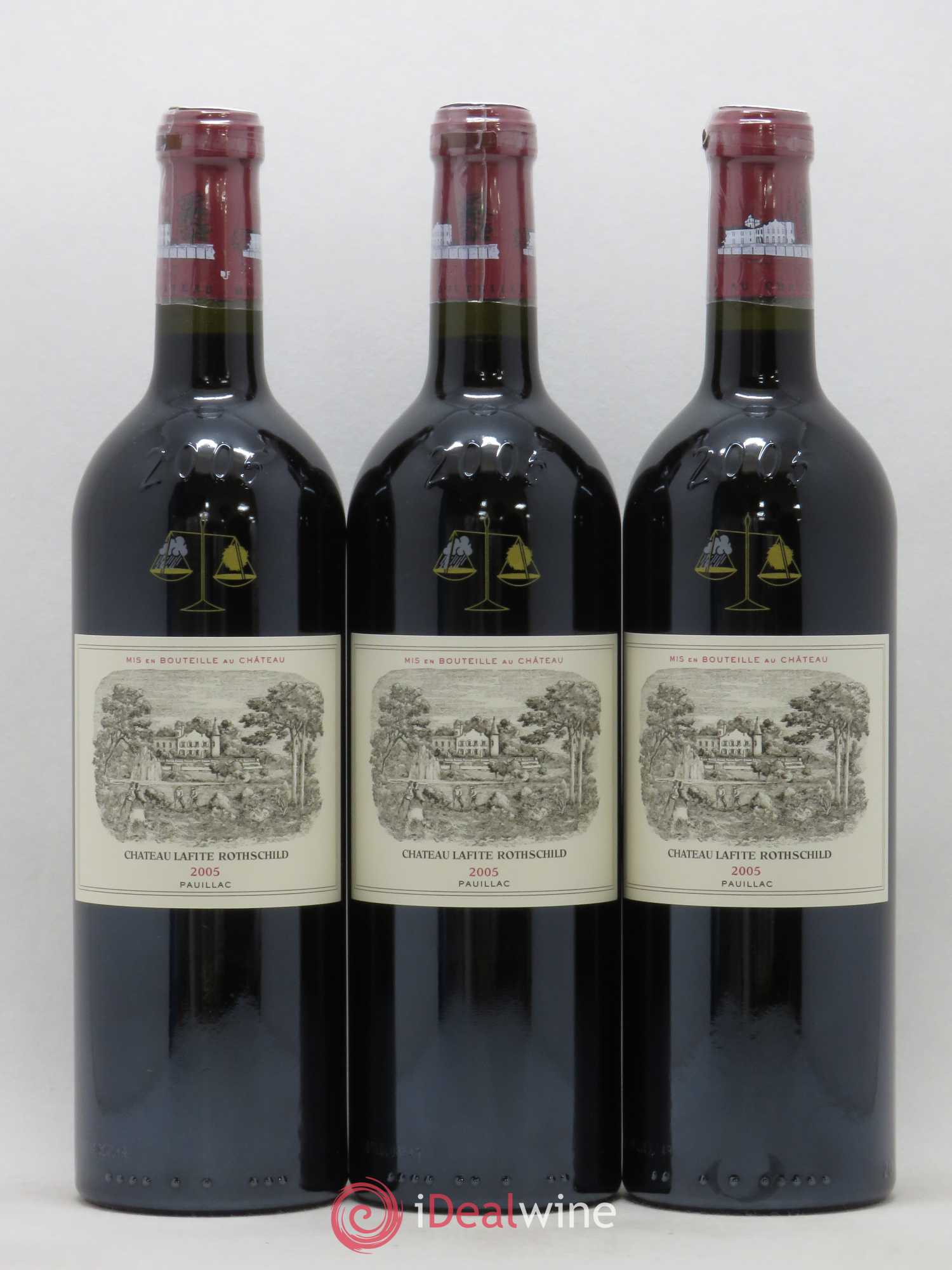 Château Lafite Rothschild 1er Grand Cru Classé 2005 - Lot de 12 bouteilles - 1