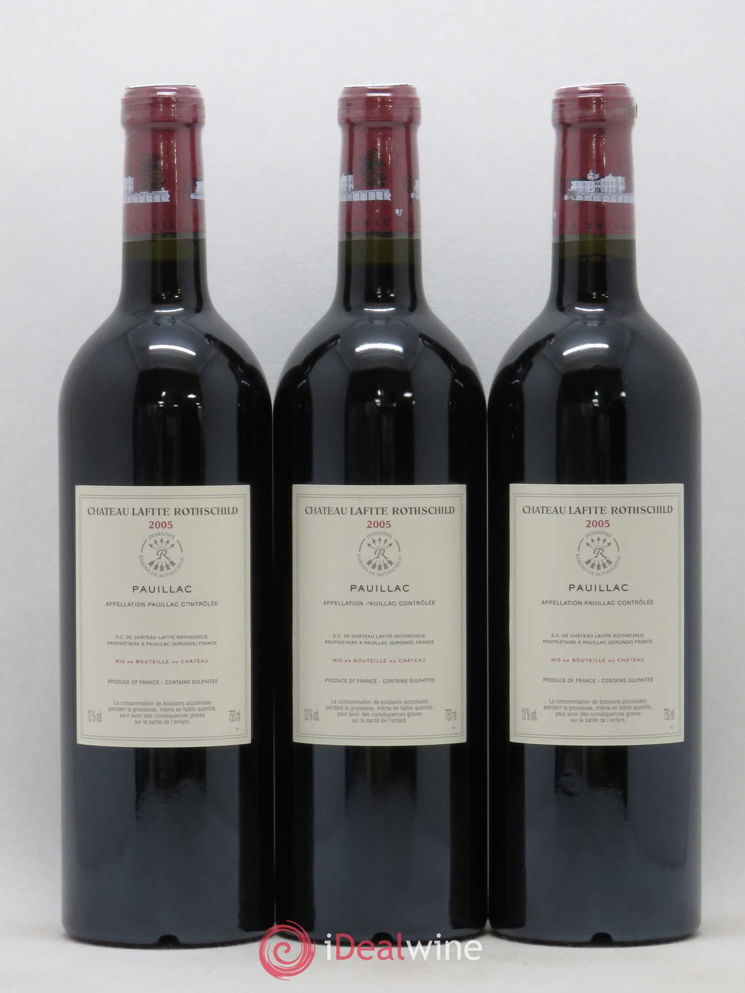 Château Lafite Rothschild 1er Grand Cru Classé 2005 - Lot de 12 bouteilles - 6