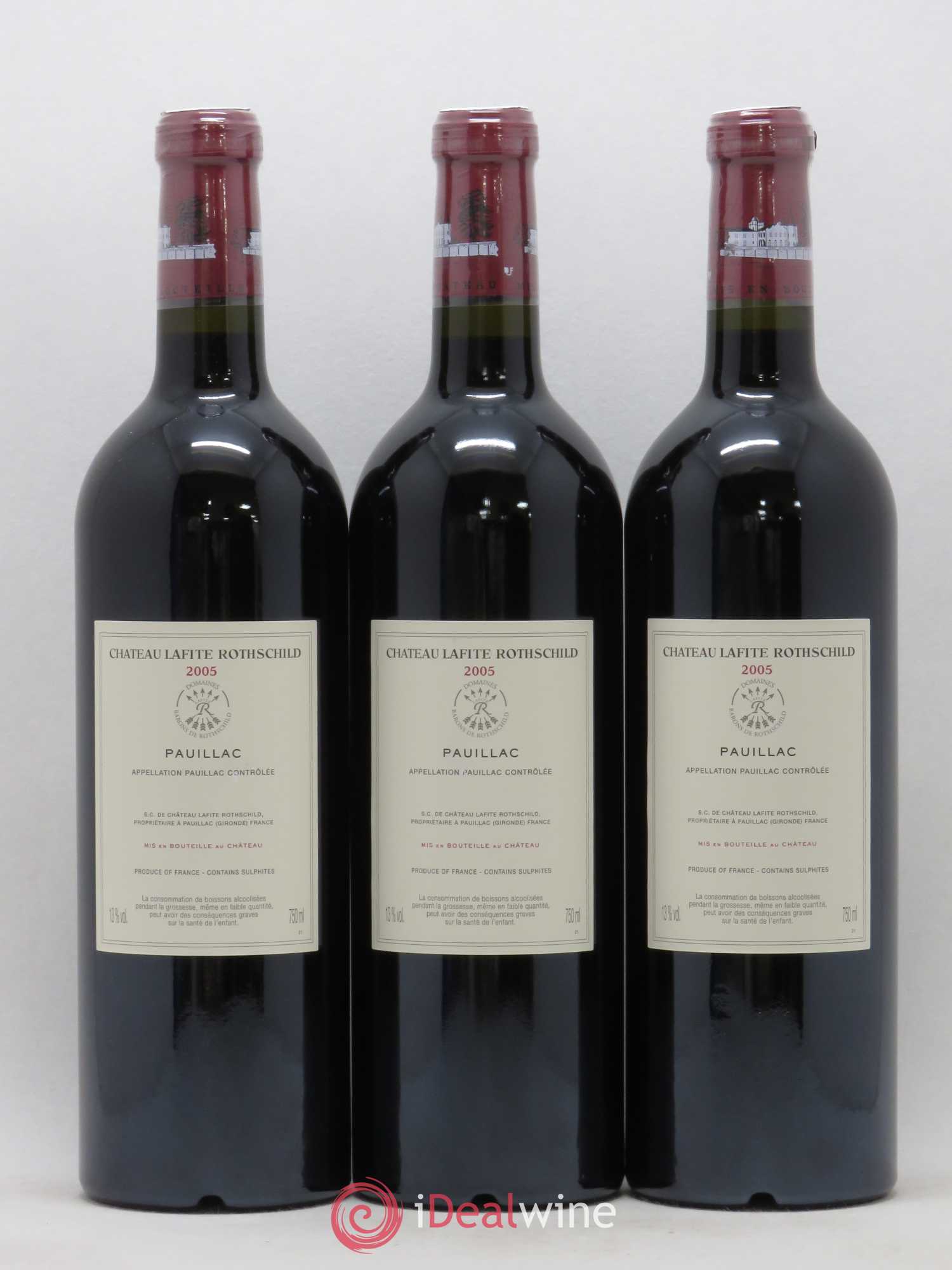 Château Lafite Rothschild 1er Grand Cru Classé 2005 - Lot de 12 bouteilles - 8