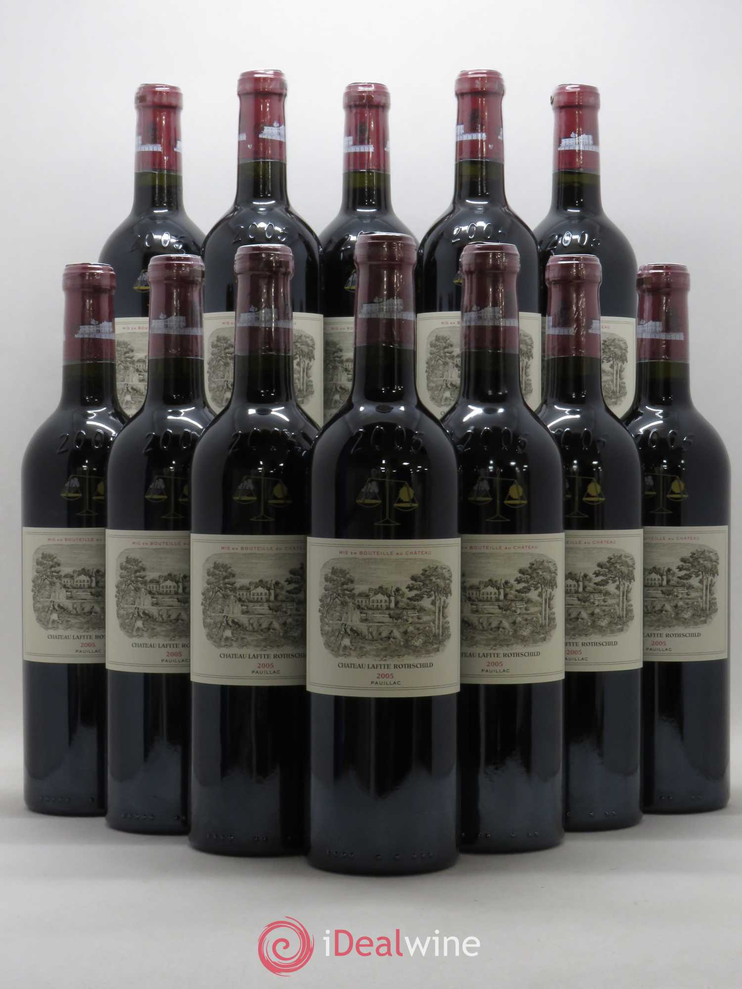 Château Lafite Rothschild 1er Grand Cru Classé 2005 - Lot de 12 bouteilles - 0