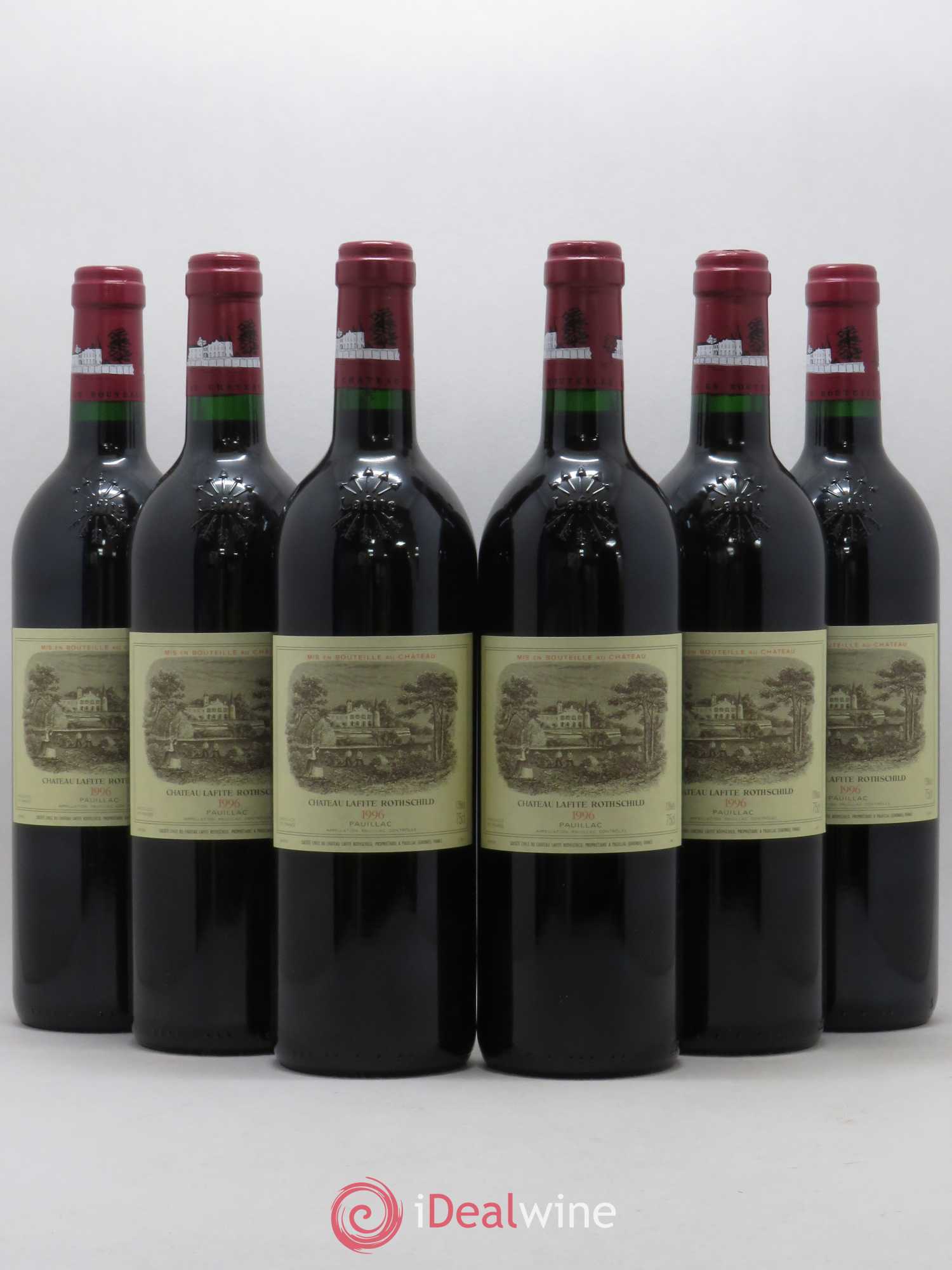 Château Lafite Rothschild 1er Grand Cru Classé 1996 - Lot de 6 bouteilles - 0