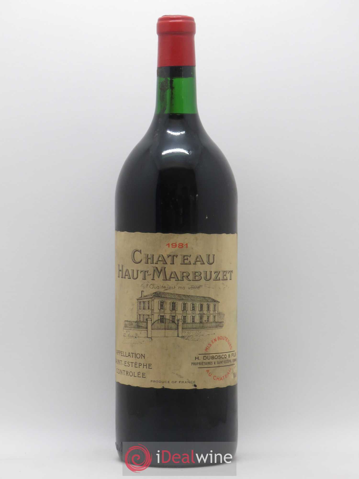 Château Haut Marbuzet 1981 - Lot de 1 magnum - 0