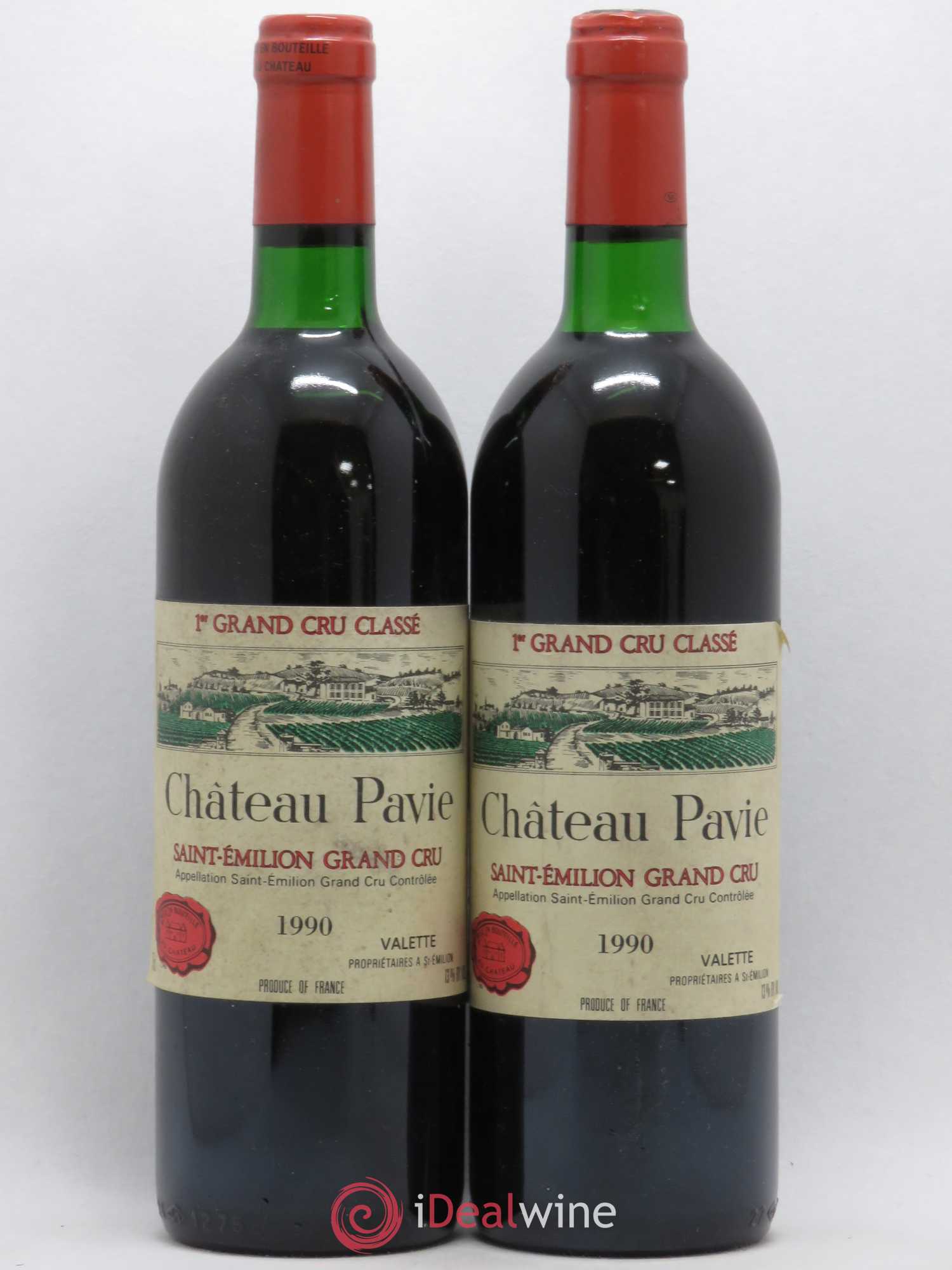 Château Pavie 1er Grand Cru Classé A 1990 - Lot de 2 bouteilles - 0