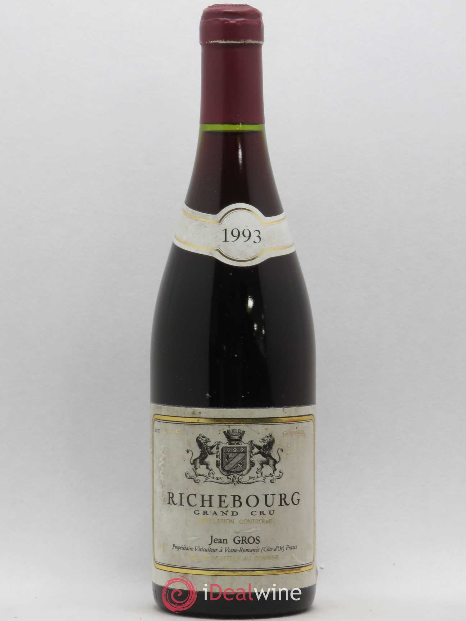 Richebourg Grand Cru Jean Gros 1993 - Lot de 1 bouteille - 0