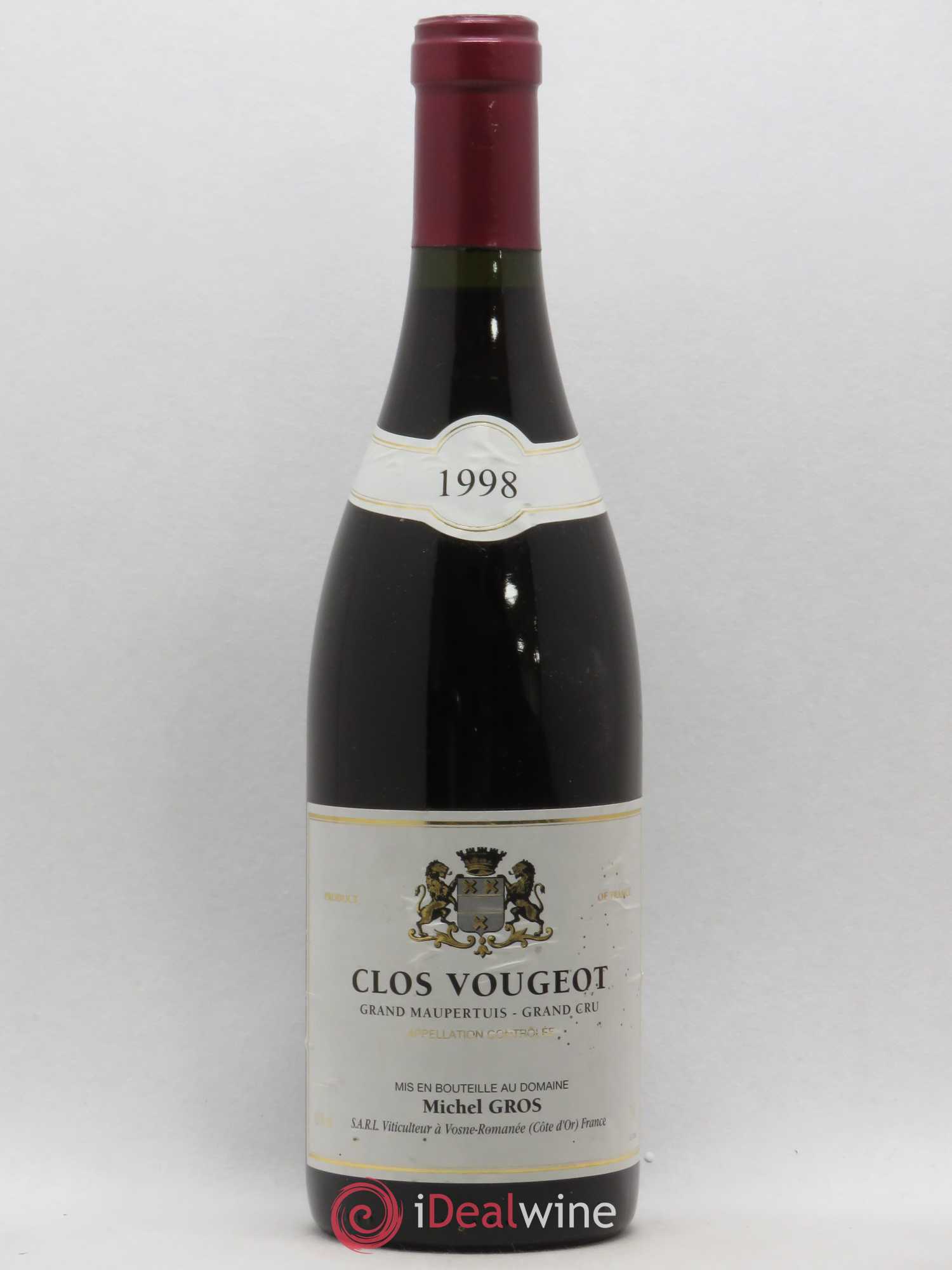 Clos de Vougeot Grand Cru Grand Maupertuis Michel Gros 1998 - Posten von 1 Flasche - 0
