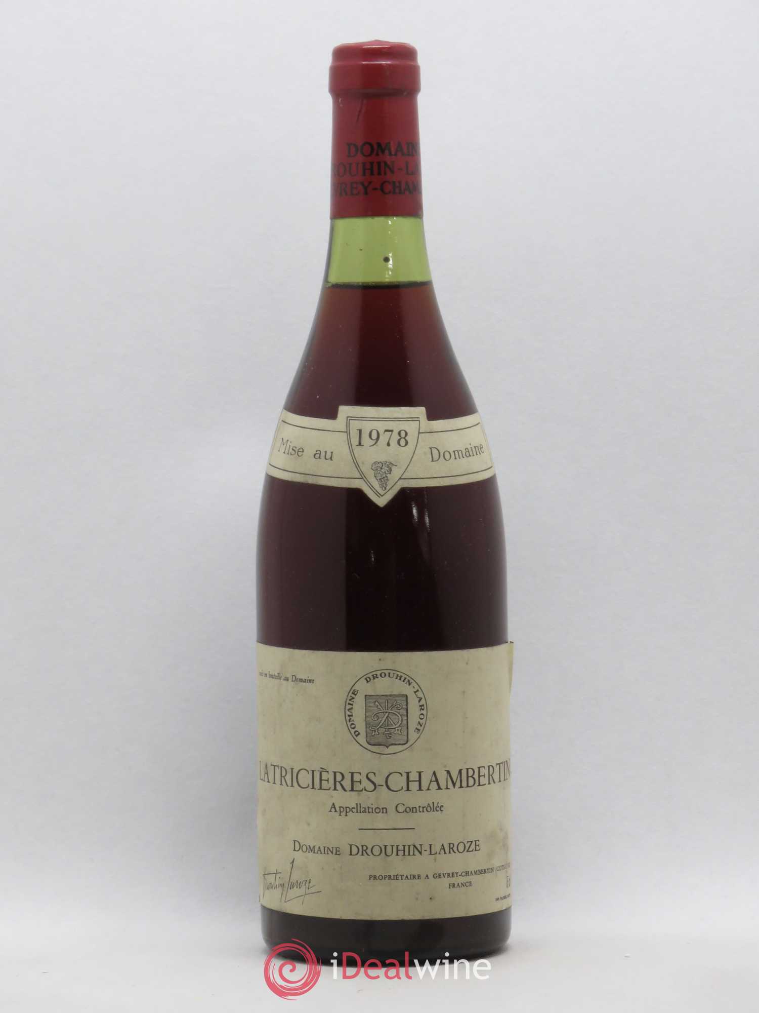 Latricières-Chambertin Grand Cru Domaine Drouhin-Laroze 1978 - Lot de 1 bouteille - 0