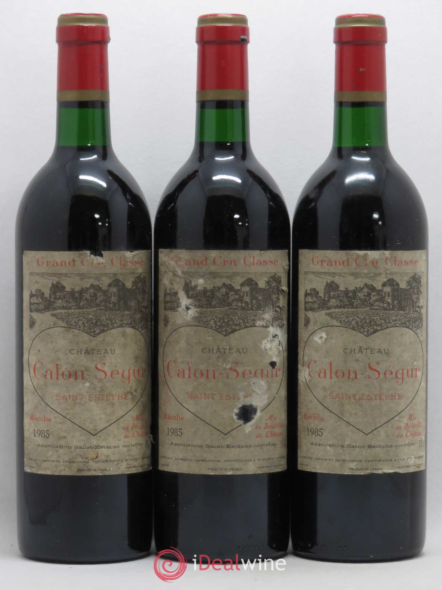 Château Calon Ségur 3ème Grand Cru Classé 1985 - Lot de 6 bouteilles - 1