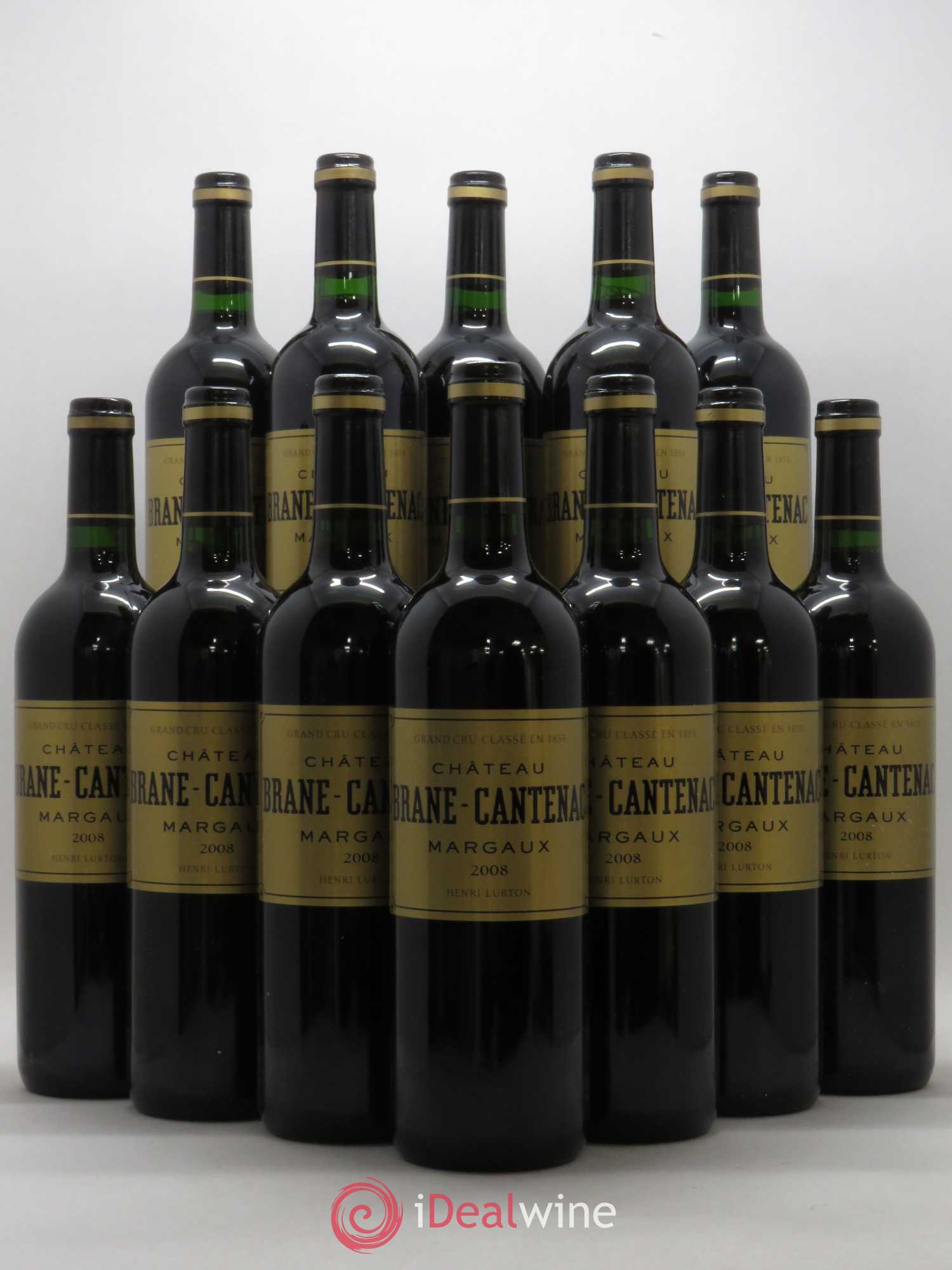 Château Brane Cantenac 2ème Grand Cru Classé 2008 - Lot de 12 bouteilles - 0