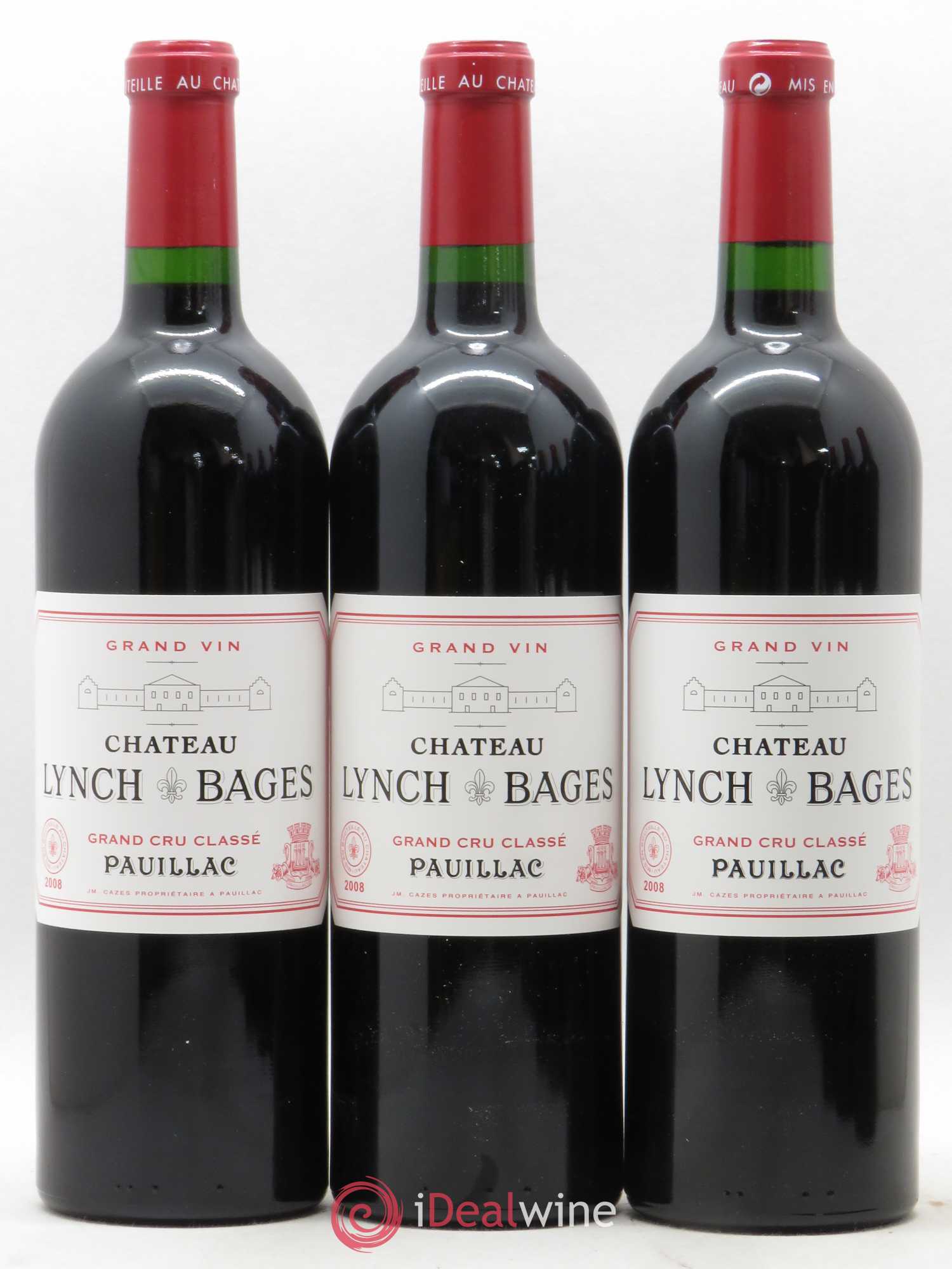 Château Lynch Bages 5ème Grand Cru Classé 2008 - Lot de 6 bouteilles - 1