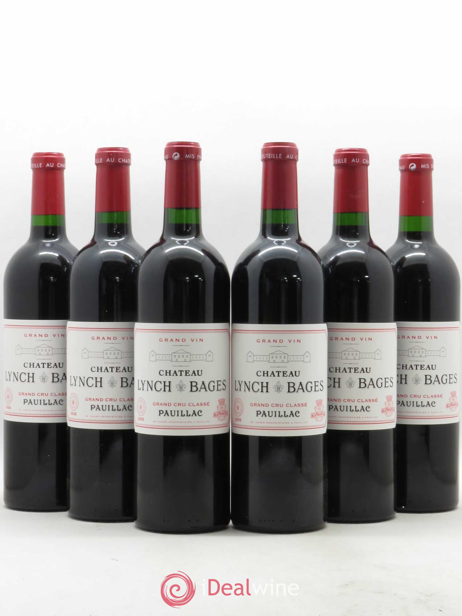 Château Lynch Bages 5ème Grand Cru Classé 2008 - Lot de 6 bouteilles - 0
