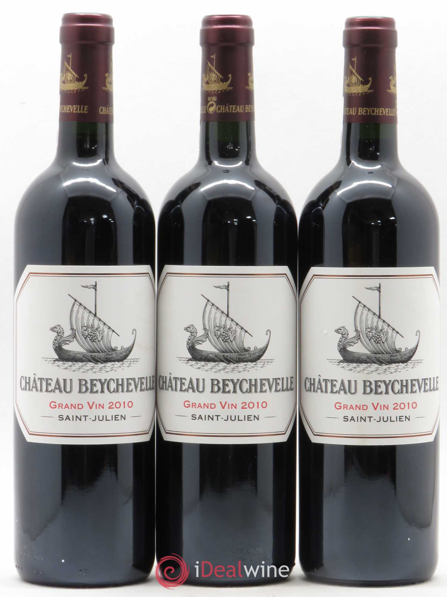 Château Beychevelle 4ème Grand Cru Classé 2010 - Lot de 3 bouteilles - 0