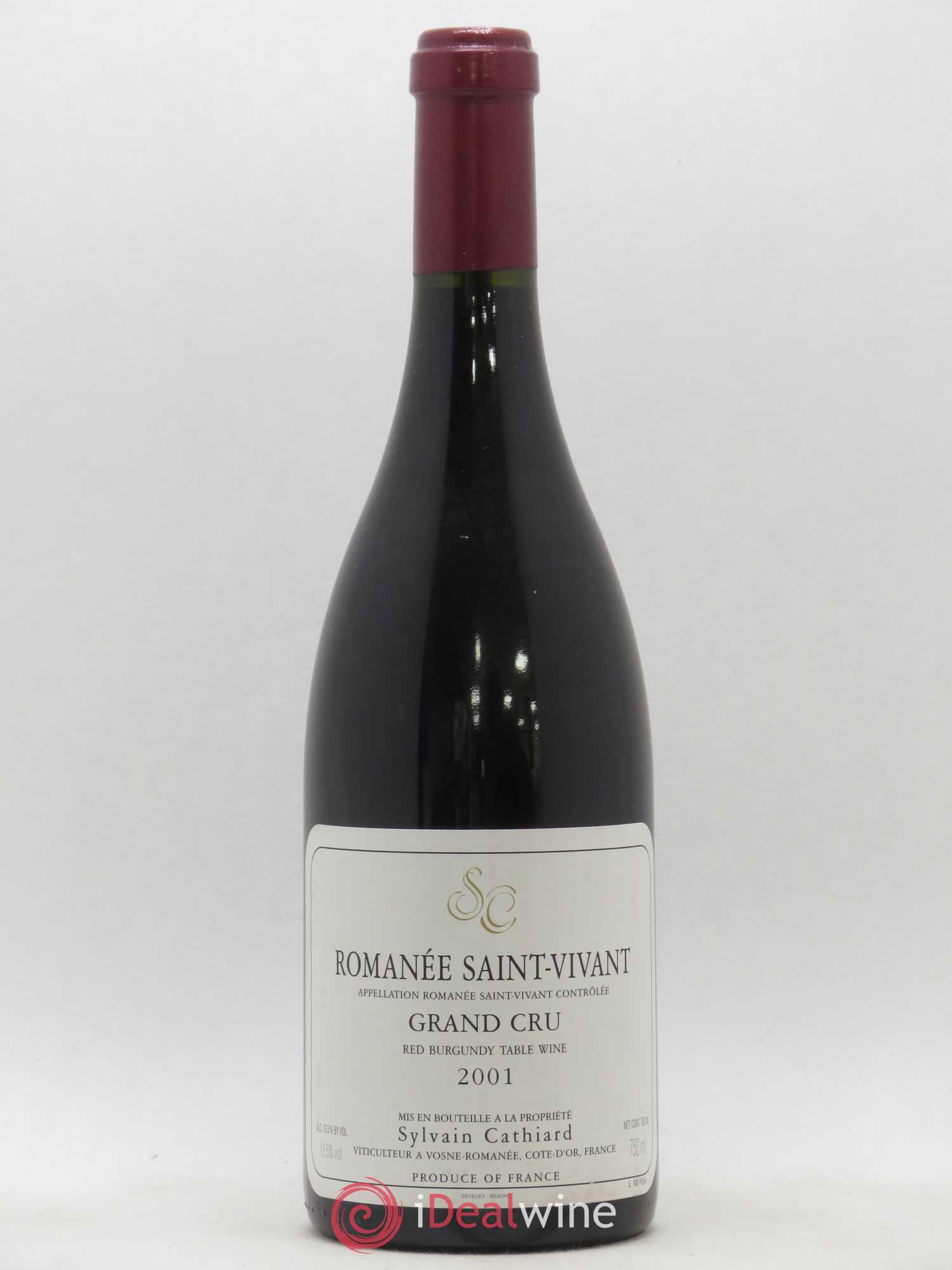 Romanée-Saint-Vivant Grand Cru Sylvain Cathiard & Fils 2001 - Lot de 1 bouteille - 0