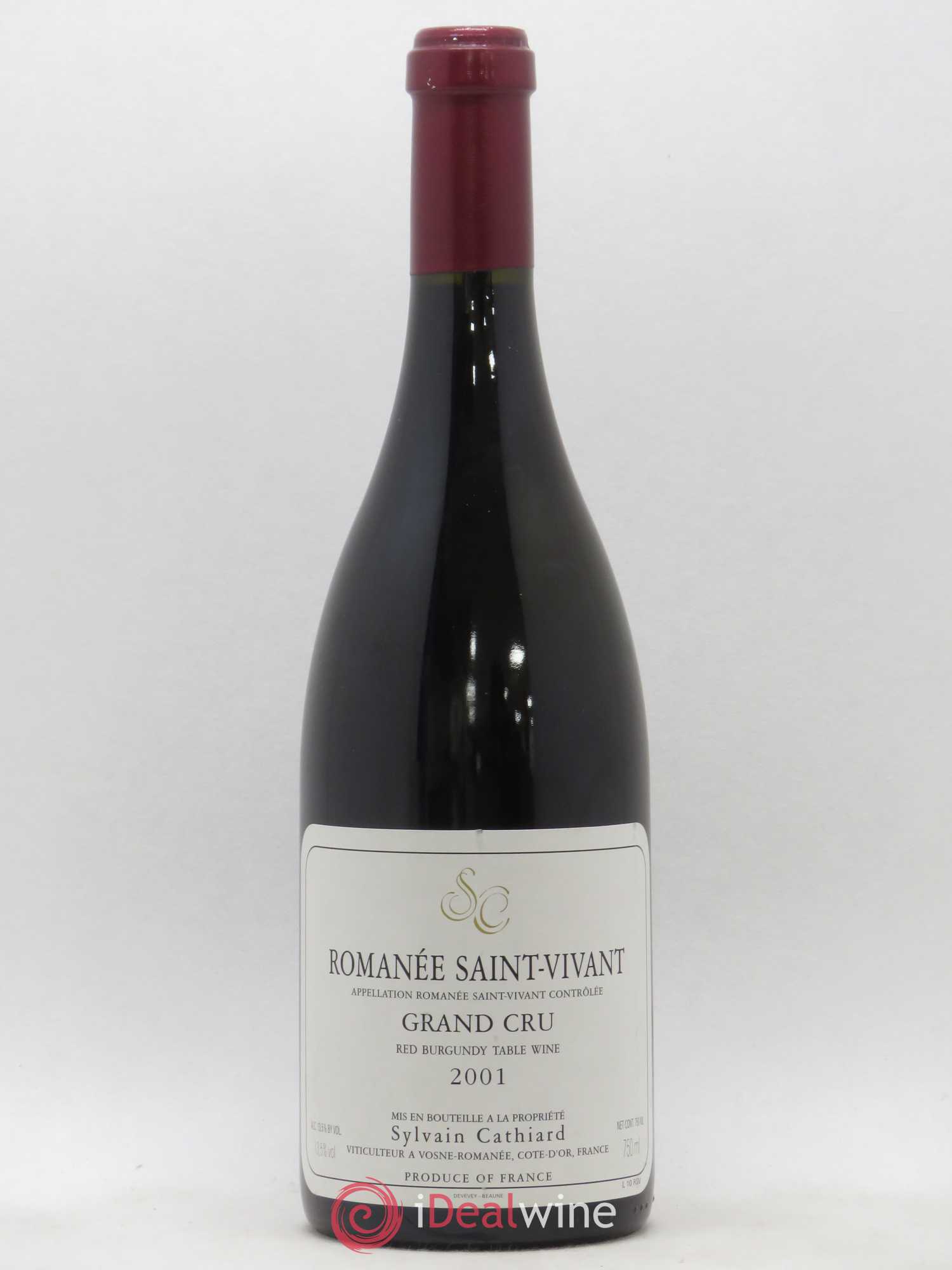 Romanée-Saint-Vivant Grand Cru Sylvain Cathiard & Fils 2001 - Lot de 1 bouteille - 0