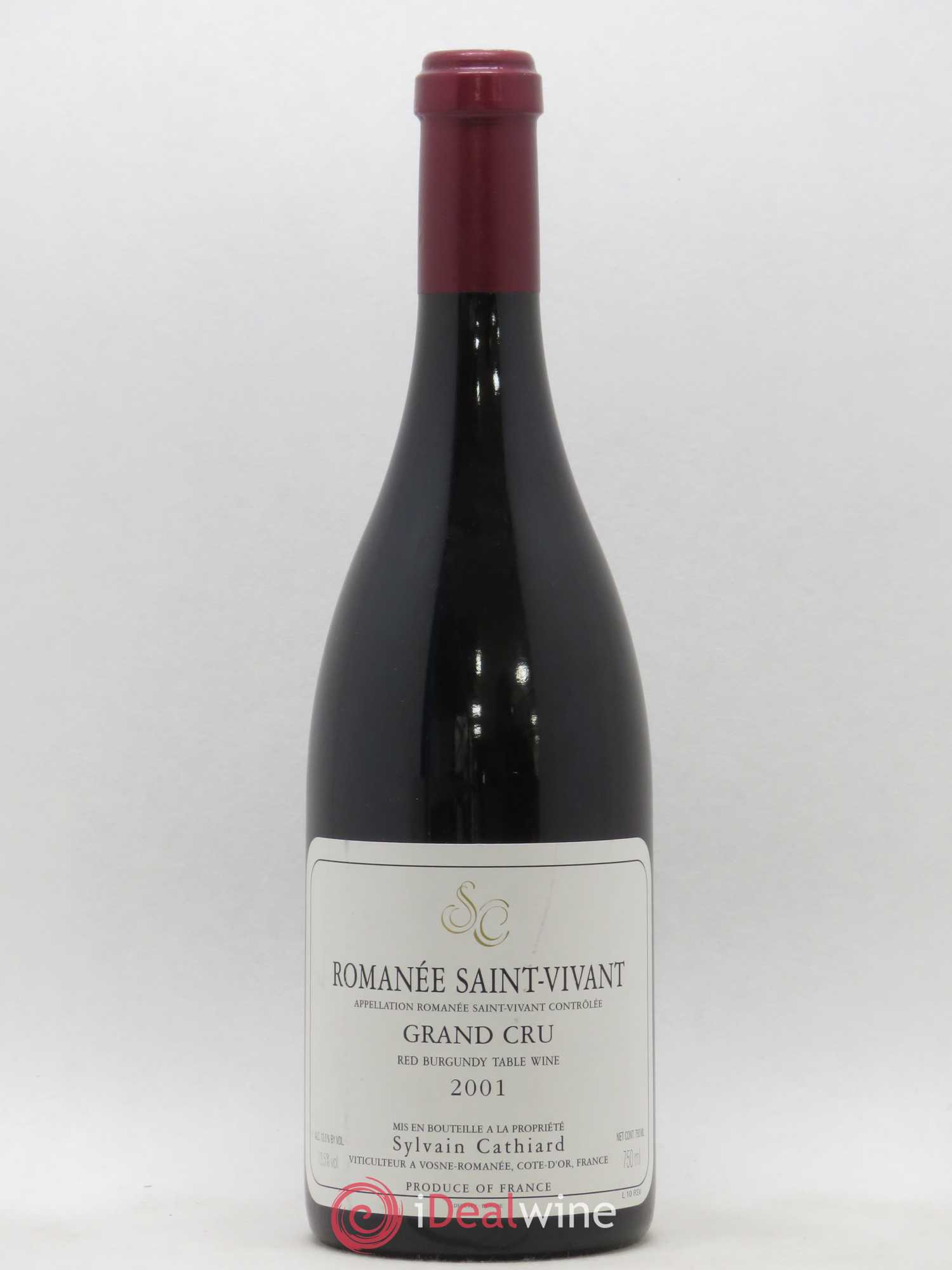 Romanée-Saint-Vivant Grand Cru Sylvain Cathiard & Fils 2001 - Lot de 1 bouteille - 0