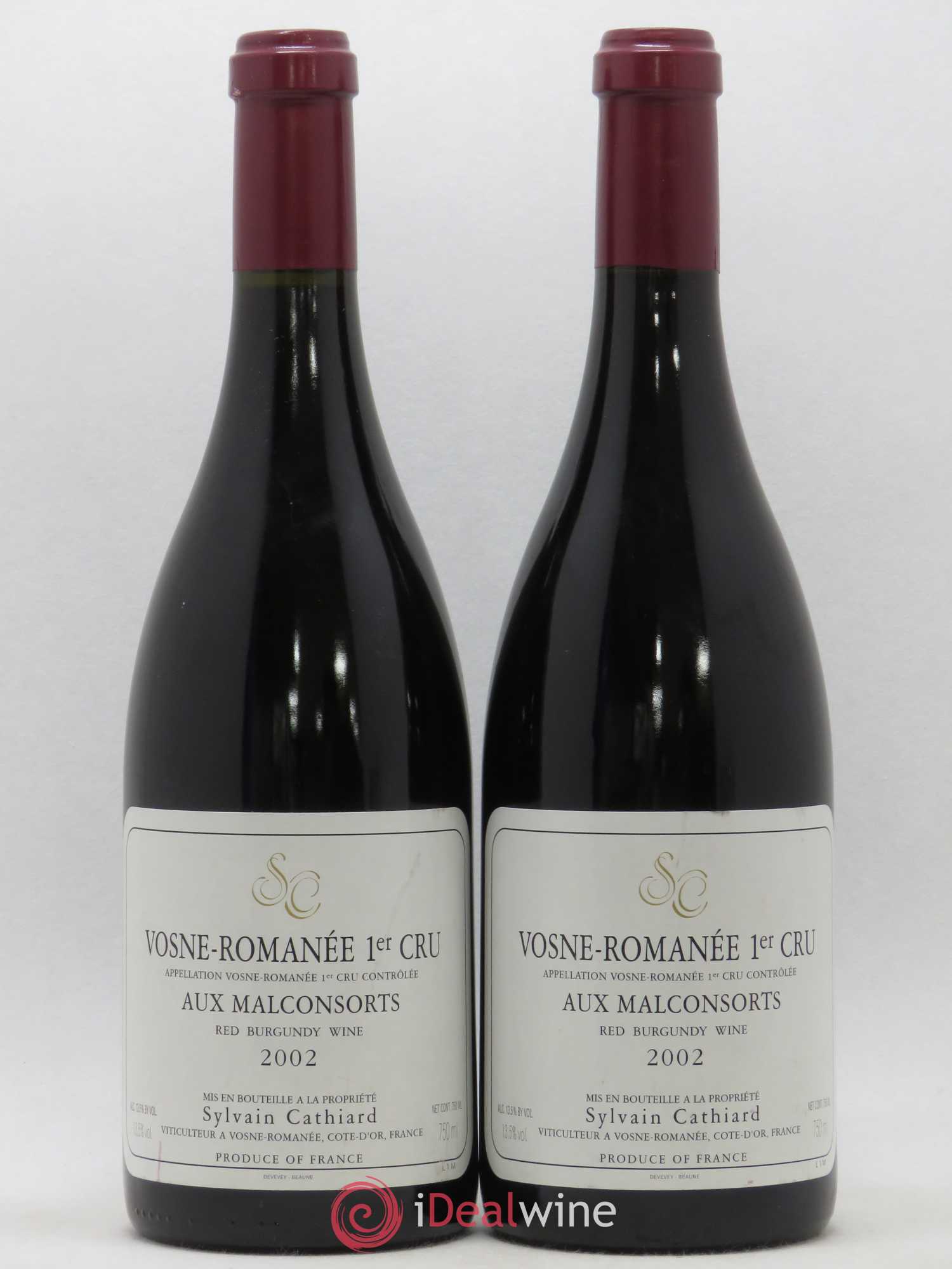 Vosne-Romanée 1er Cru Aux Malconsorts Sylvain Cathiard & Fils 2002 - Lot de 2 bouteilles - 0