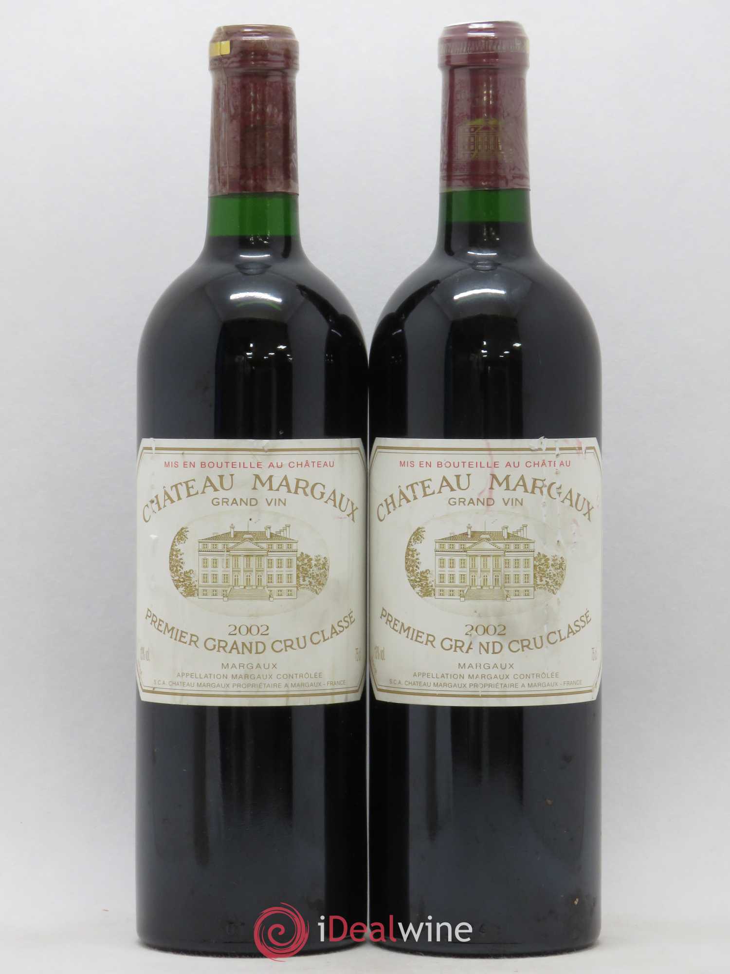 Château Margaux 1er Grand Cru Classé 2002 - Lot de 2 bouteilles - 0