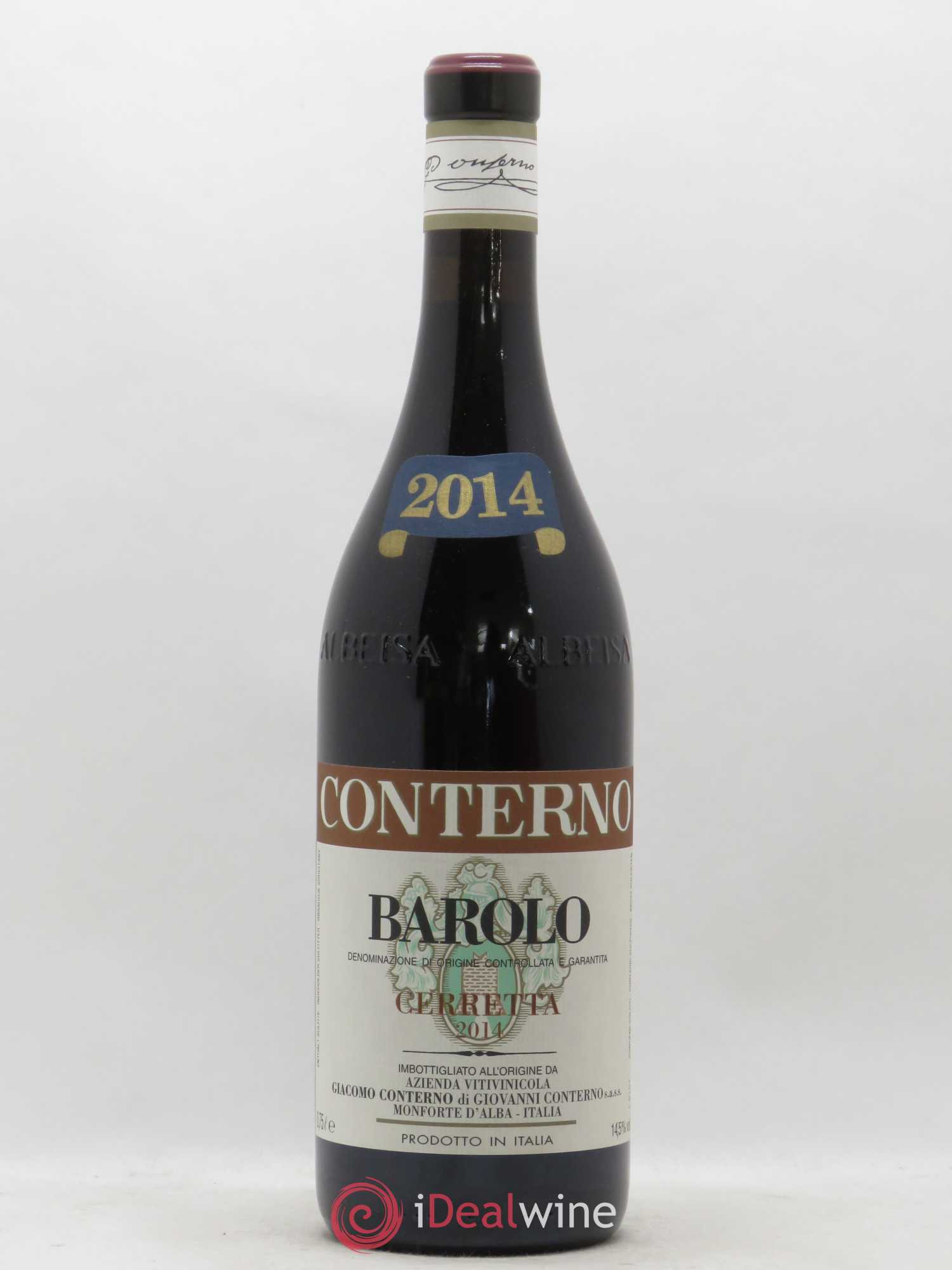 Barolo DOCG Cerretta Giacomo Conterno 2014 - Lot de 1 bouteille - 0