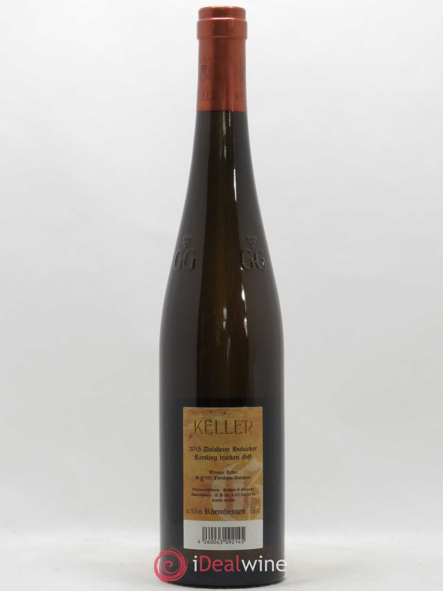 Riesling Trocken GG Dalsheim Hubacker Keller 2015 - Lot de 1 bouteille - 1