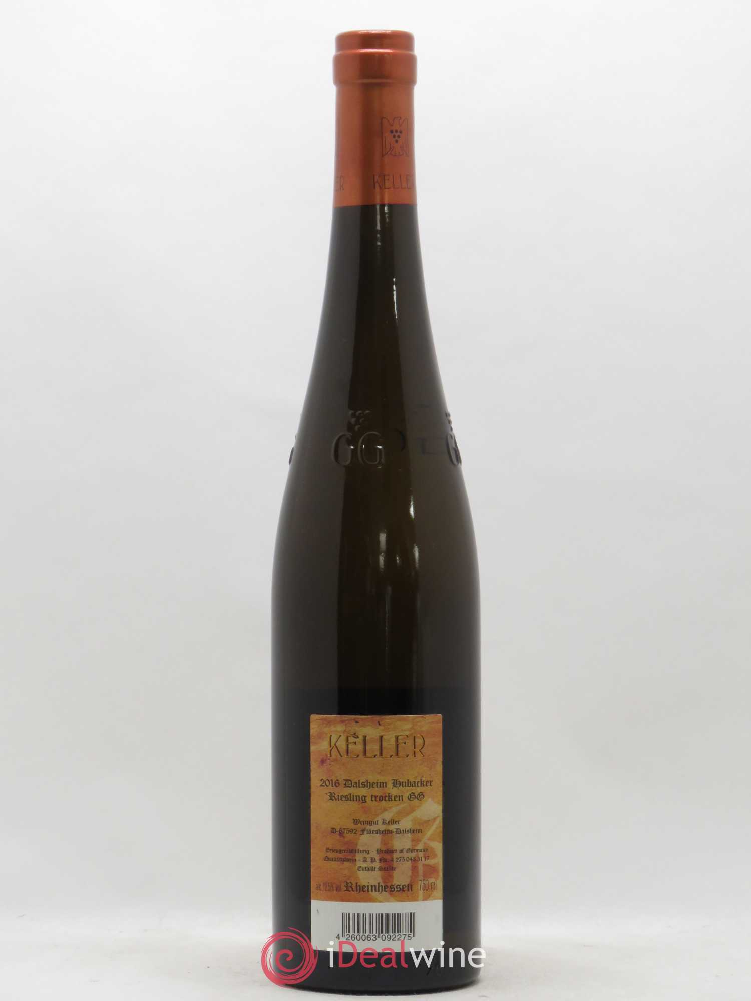 Riesling Trocken GG Dalsheim Hubacker Keller Rheinhessen 2016 - Lot de 1 bouteille - 1