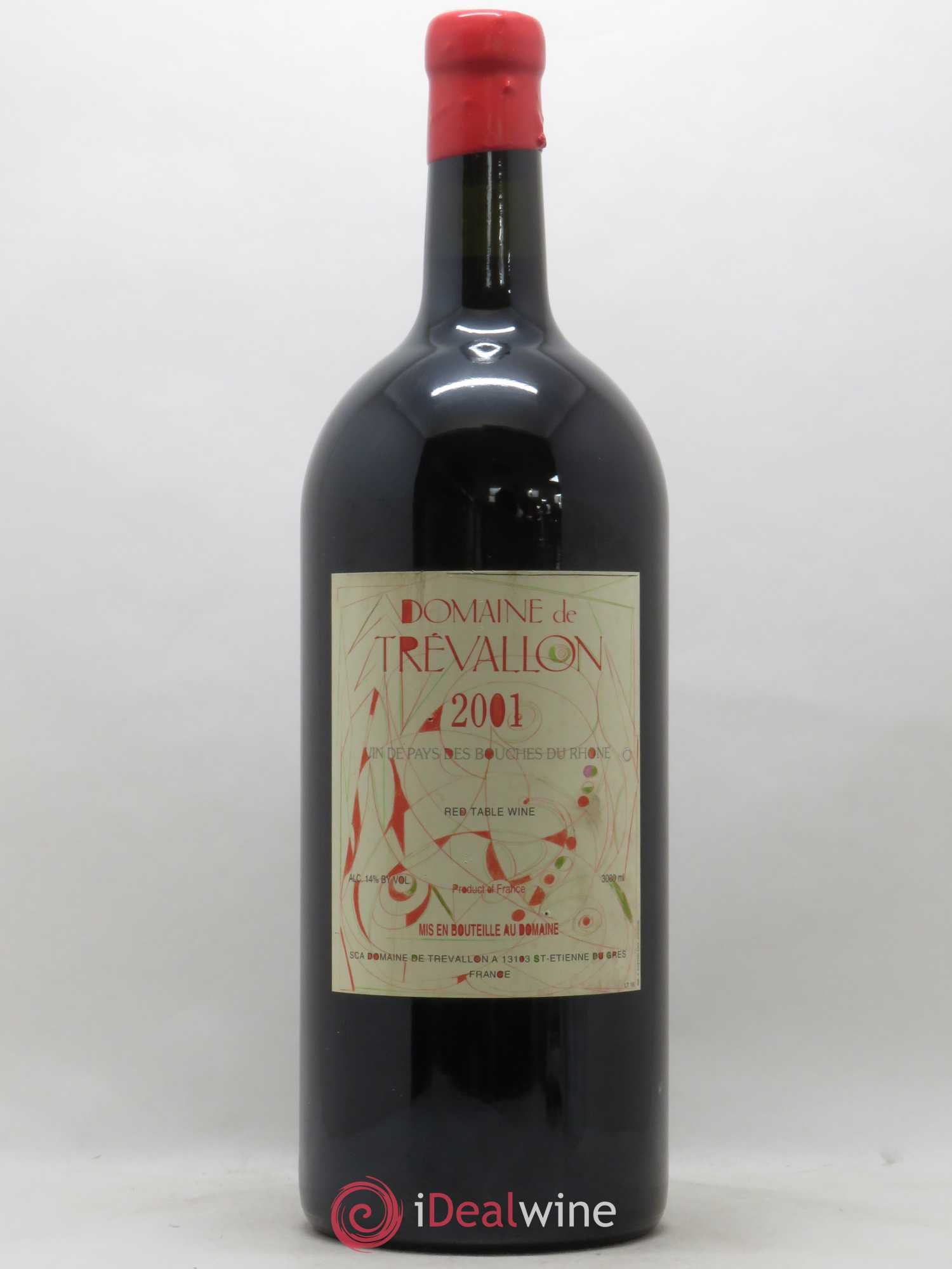 VDP Bouches du Rhône Trévallon (Domaine de) Eloi Dürrbach 2001 - Lot de 1 double magnum - 0