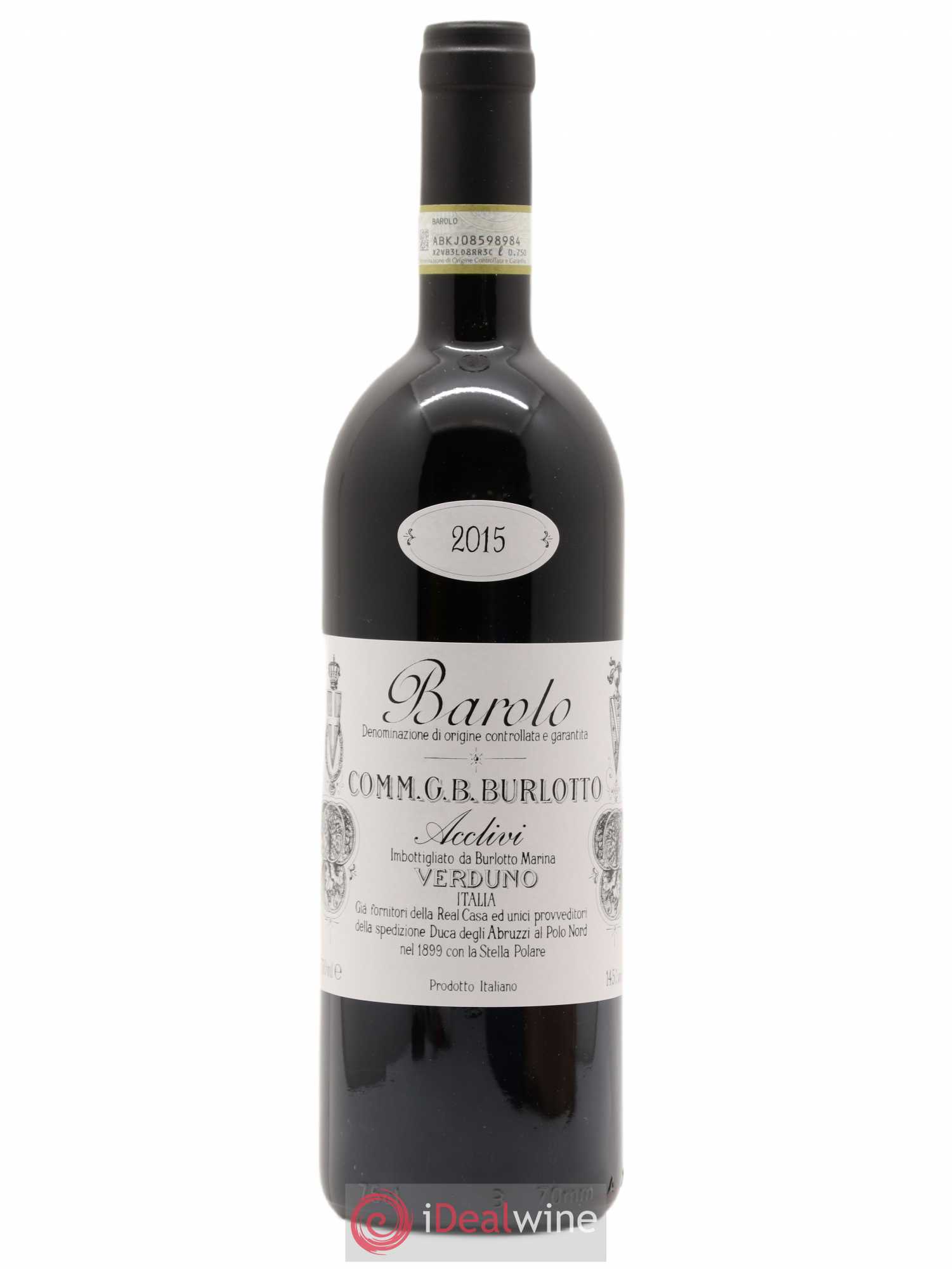 Barolo DOCG Acclivi Comm. Giovan Battista Burlotto 2015 - Lot de 1 bouteille - 0