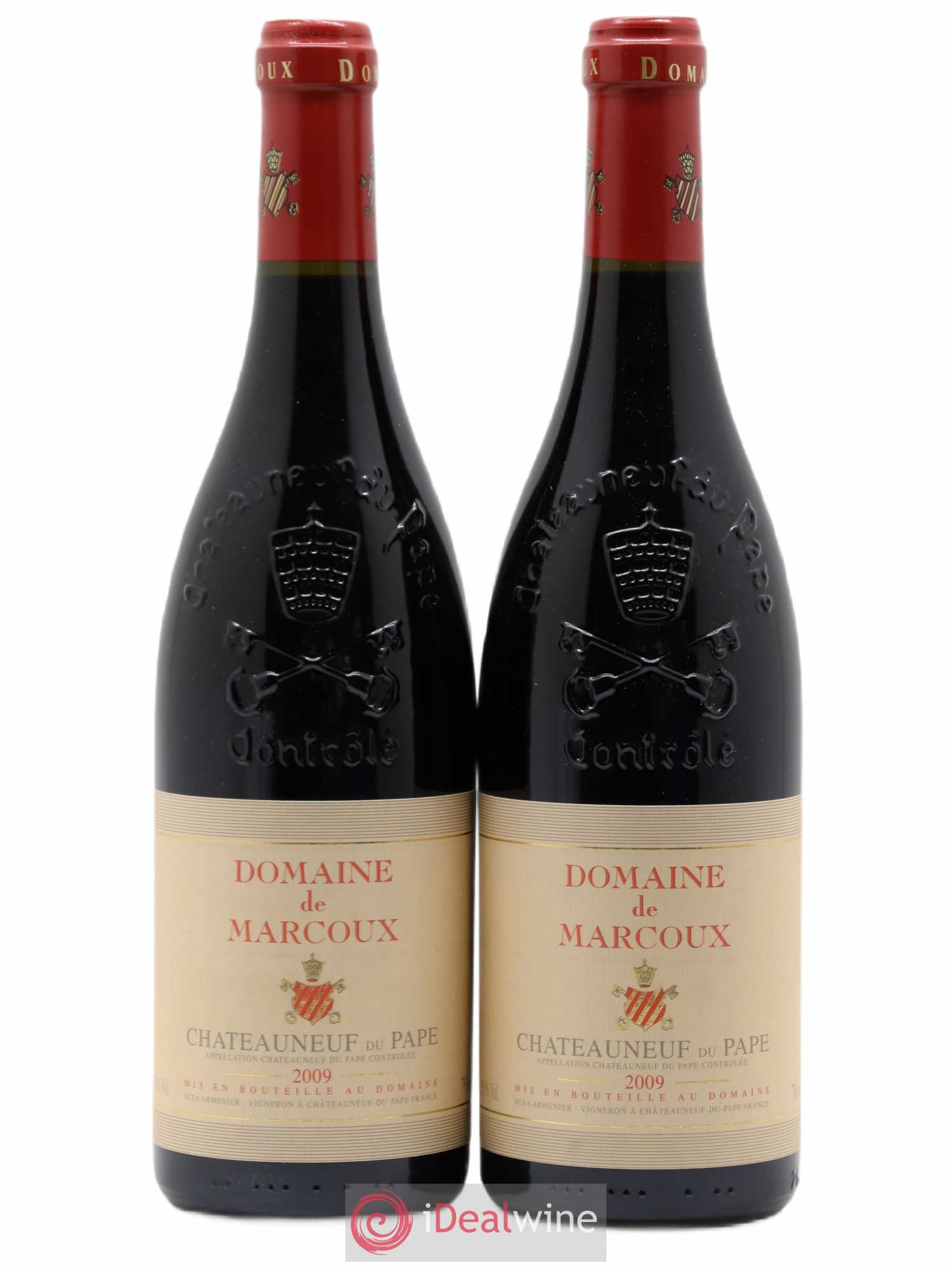 Châteauneuf-du-Pape Marcoux (Domaine de) 2009 - Lot de 2 bouteilles - 0