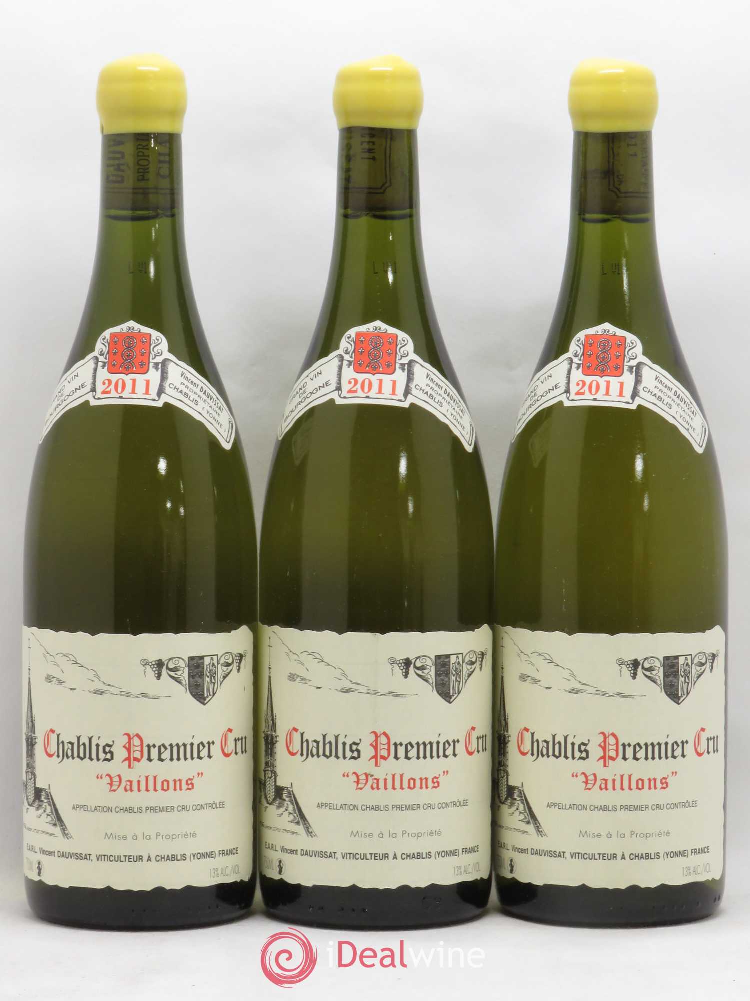 Chablis 1er Cru Vaillons Vincent Dauvissat (Domaine) 2011 - Lot de 3 bouteilles - 0