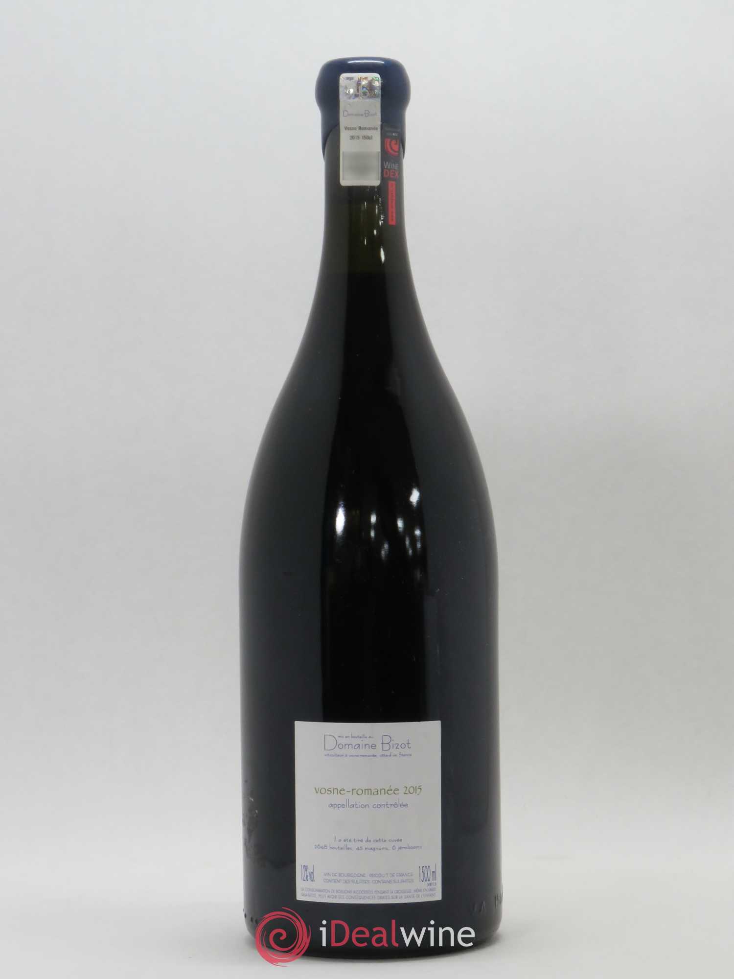 Vosne-Romanée Bizot (Domaine) 2015 - Lot de 1 magnum - 1
