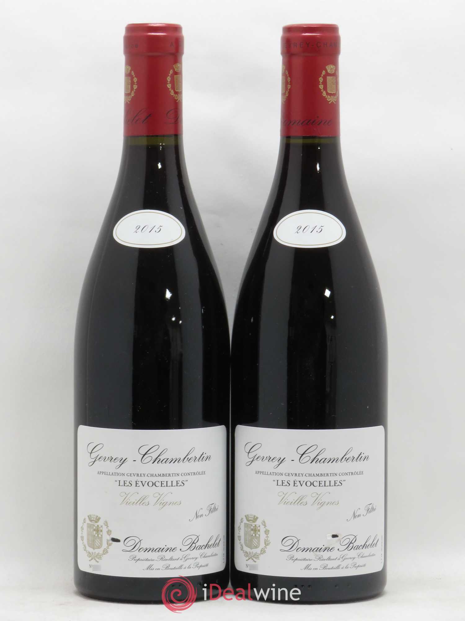 Gevrey-Chambertin Les Evocelles Vieilles Vignes Denis Bachelet (Domaine) 2015 - Lot de 2 bouteilles - 0