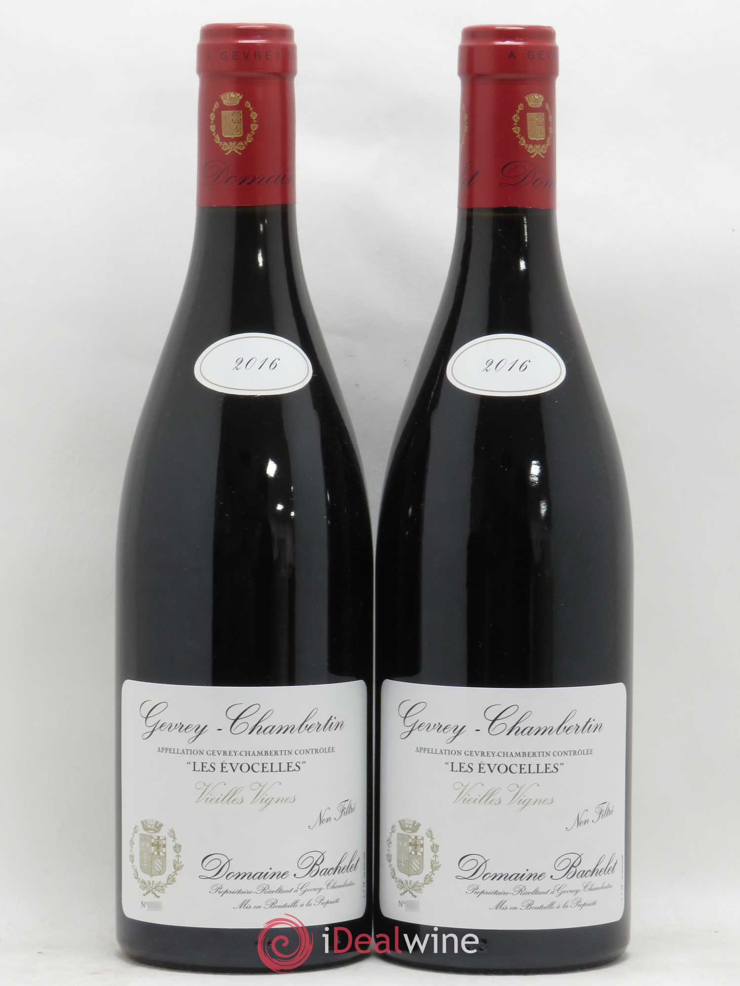 Gevrey-Chambertin Les Evocelles Vieilles Vignes Denis Bachelet (Domaine) 2016 - Lot de 2 bouteilles - 0