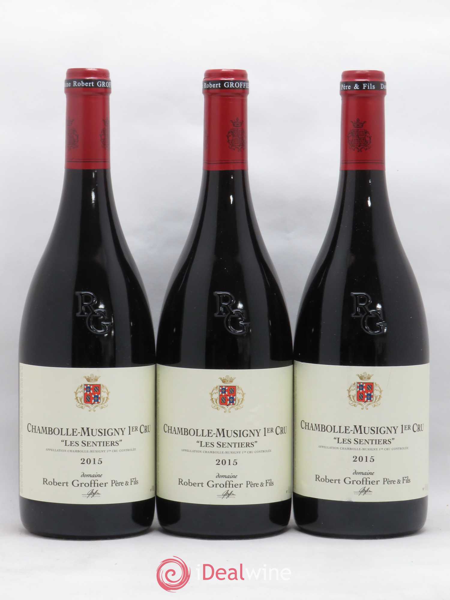 Chambolle-Musigny 1er Cru Les Sentiers Robert Groffier Père & Fils (Domaine) 2015 - Lot de 3 bouteilles - 0