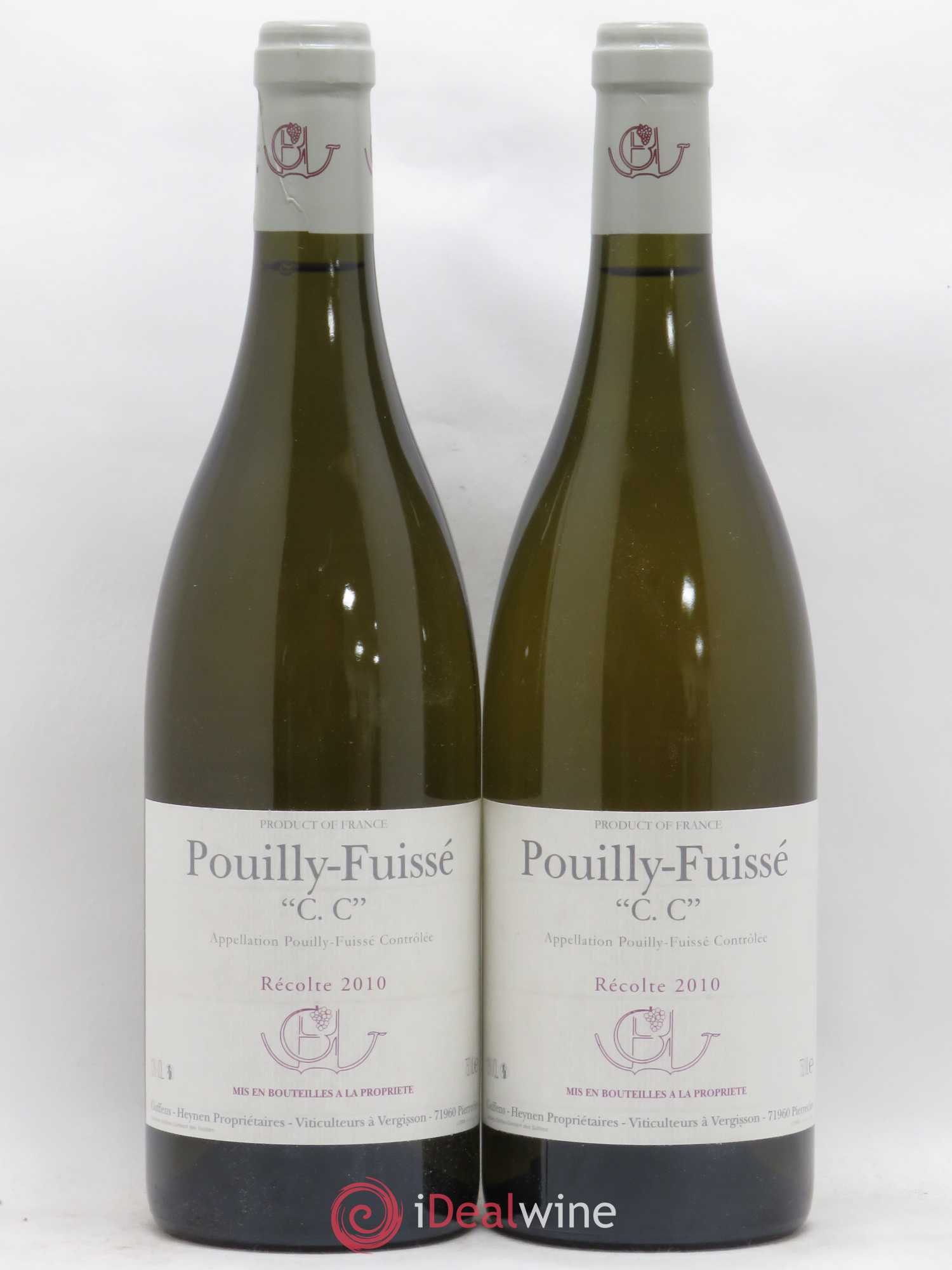 Pouilly-Fuissé C.C. Guffens-Heynen 2010 - Lot de 2 bouteilles - 0