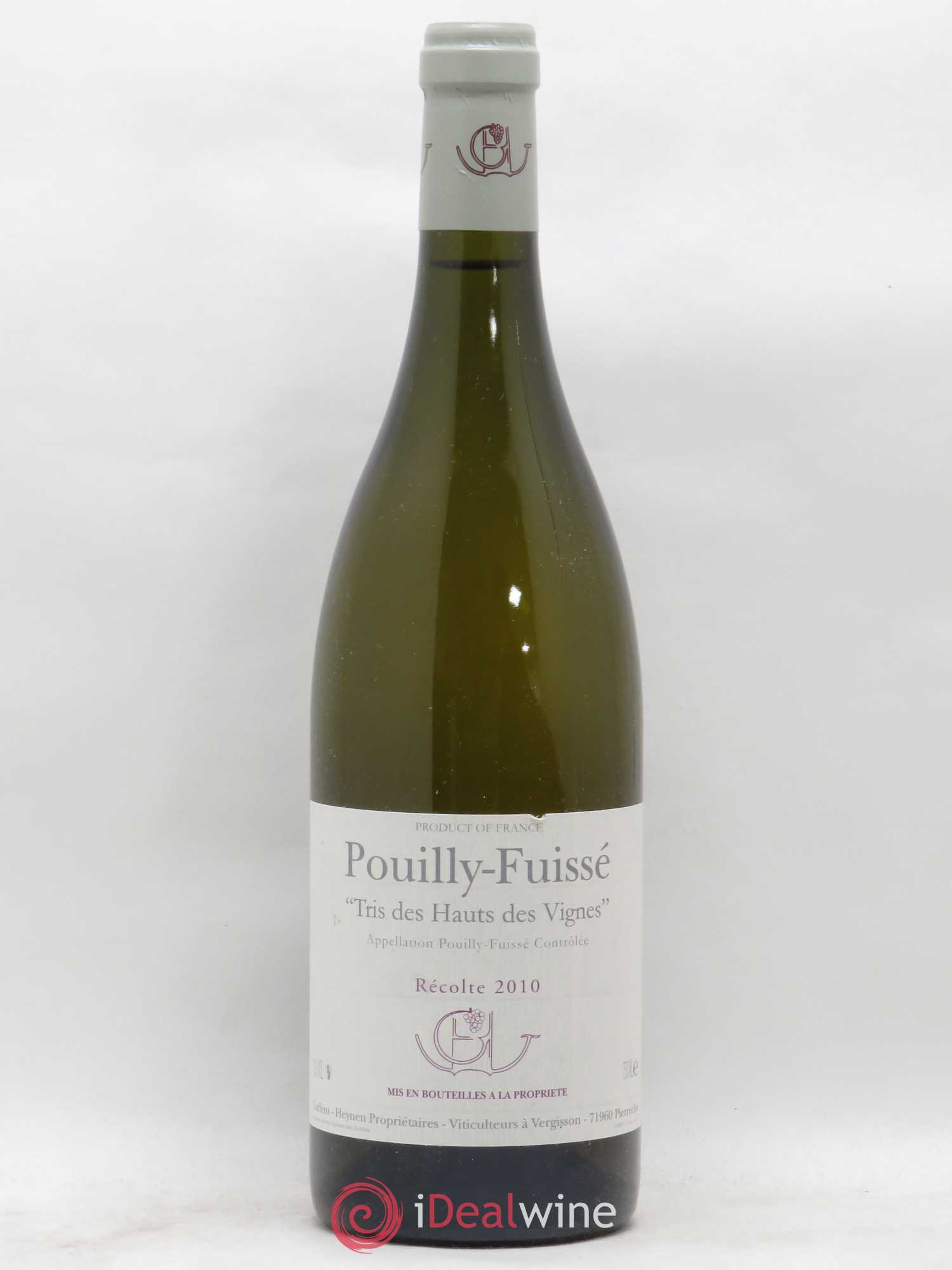 Pouilly-Fuissé Tris des Hauts des Vignes Guffens-Heynen 2010 - Lot de 1 bouteille - 0