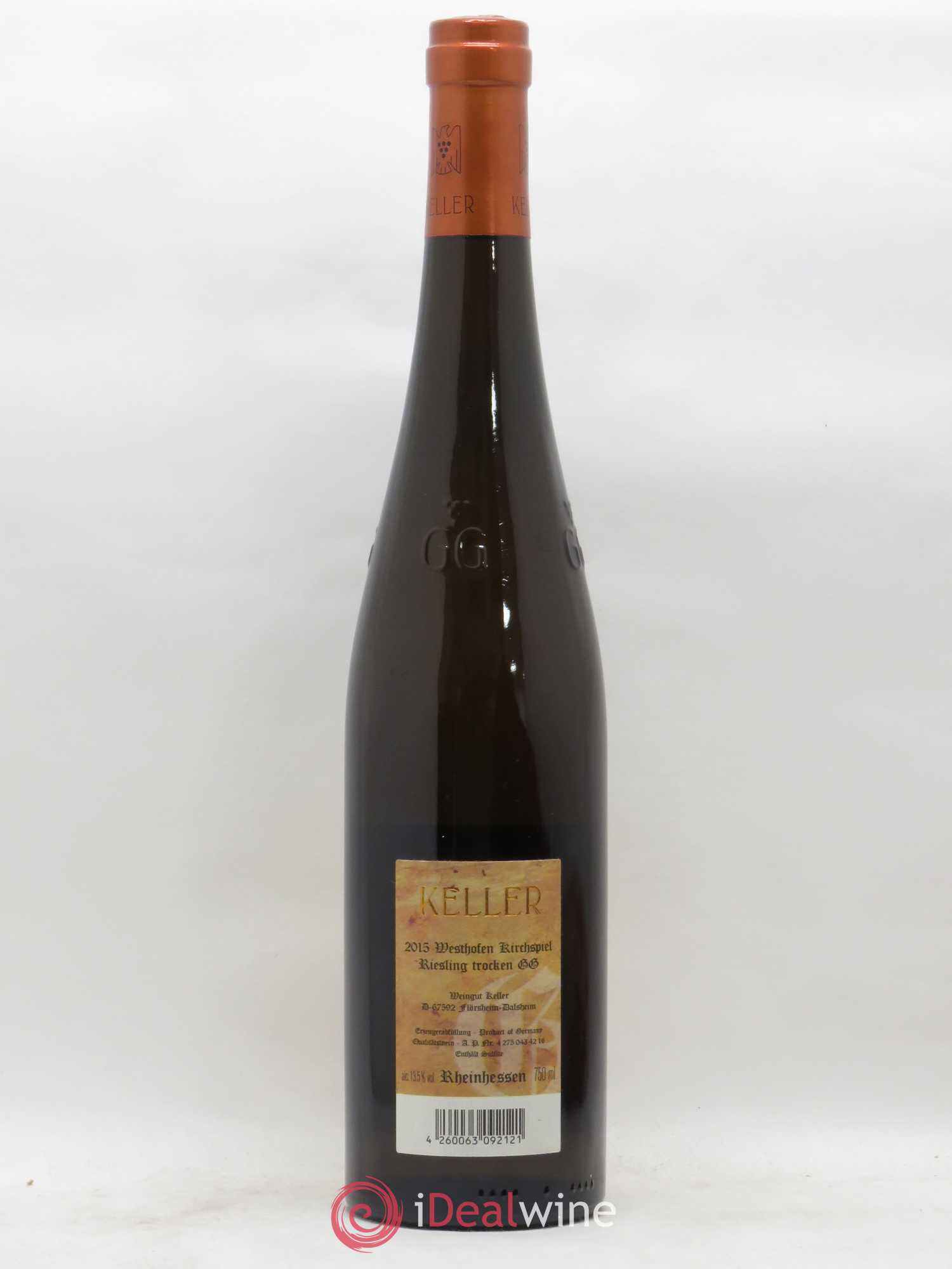 Riesling Trocken Westhofen Kirchspiel Keller 2015 - Lot de 1 bouteille - 1