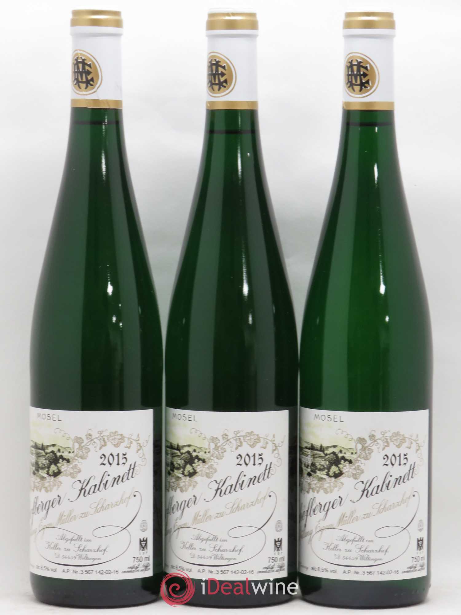 Riesling Scharzhofberger Kabinett Egon Muller 2015 - Lot de 3 bouteilles - 1