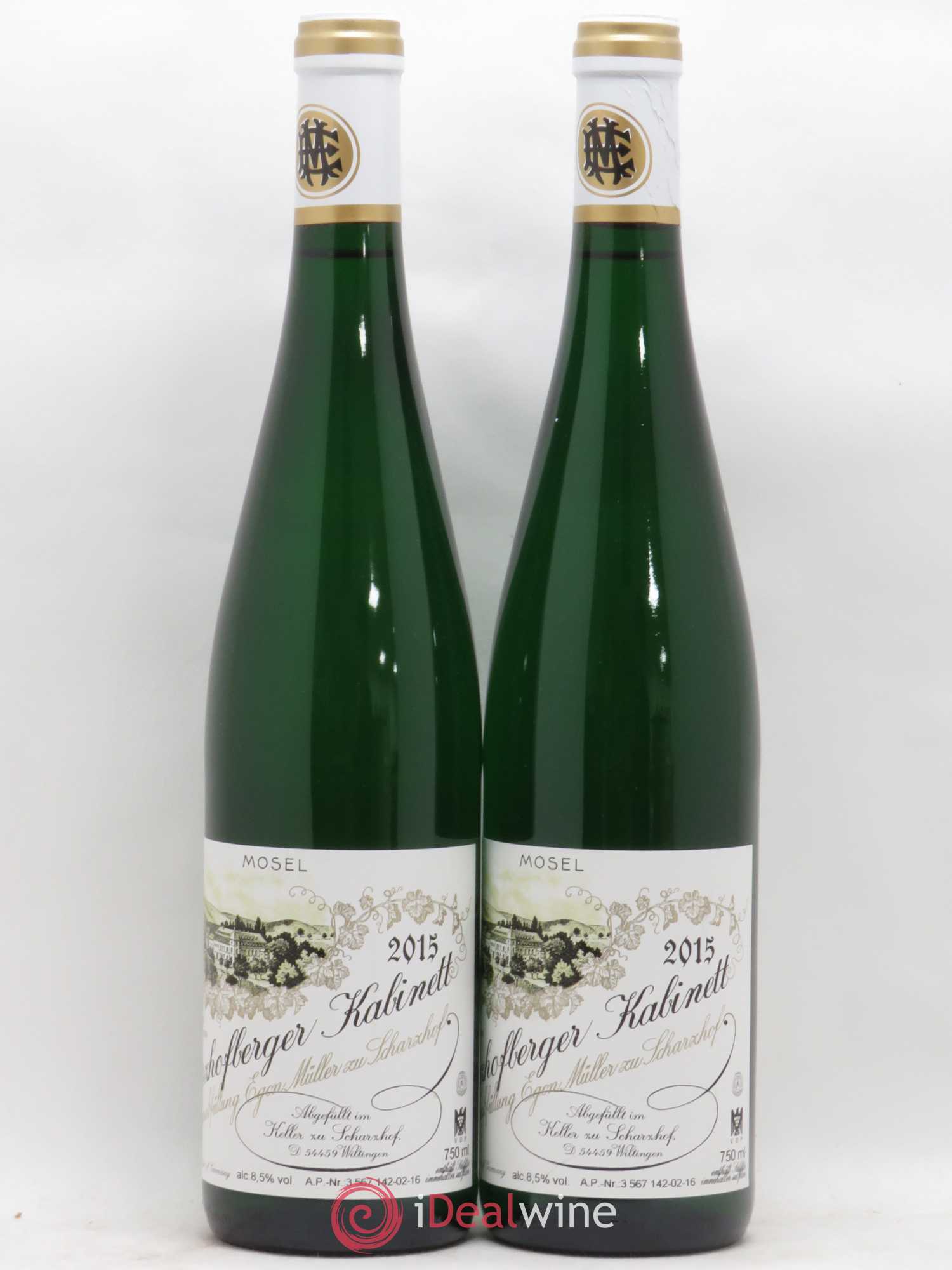 Riesling Scharzhofberger Kabinett Egon Muller 2015 - Lot de 2 bouteilles - 1