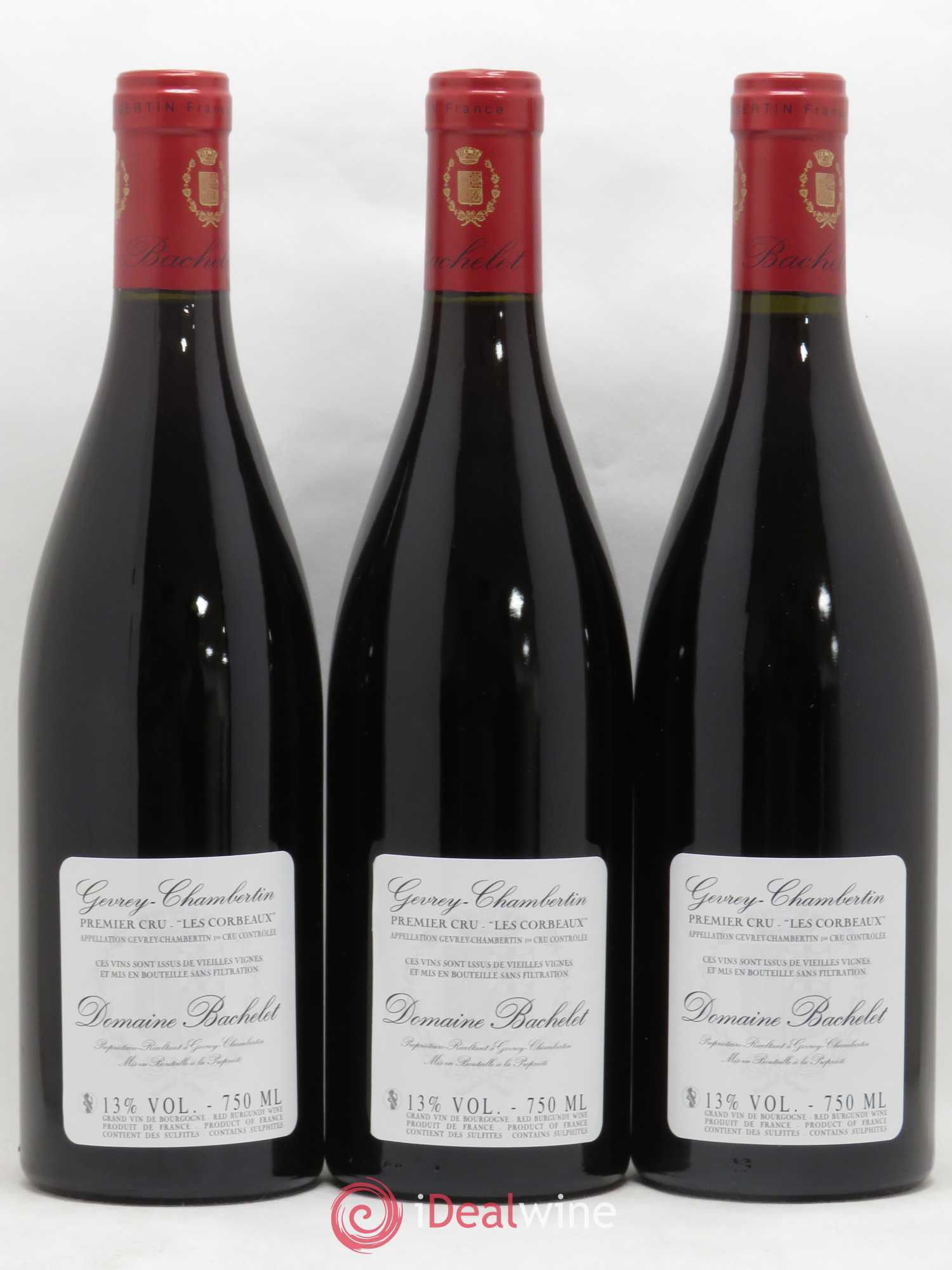 Gevrey-Chambertin 1er Cru Les Corbeaux Vieilles Vignes Denis Bachelet (Domaine) 2015 - Lot de 3 bouteilles - 1