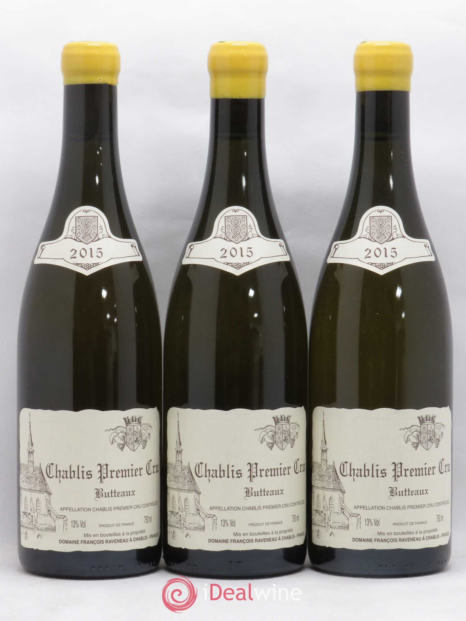Chablis 1er Cru Butteaux Raveneau (Domaine) 2015 - Lot de 3 bouteilles - 0