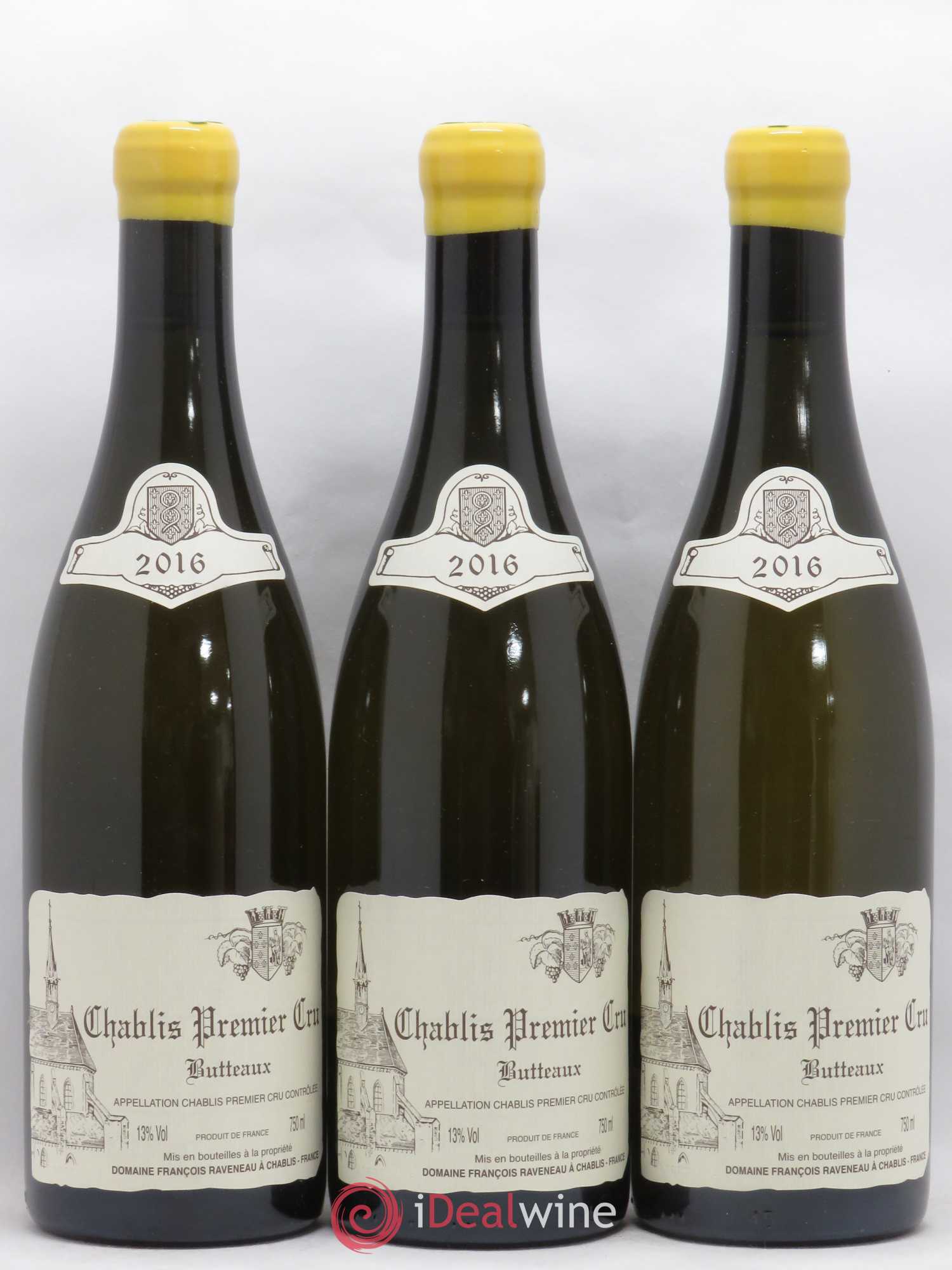 Chablis 1er Cru Butteaux Raveneau (Domaine) 2016 - Lot de 3 bouteilles - 0