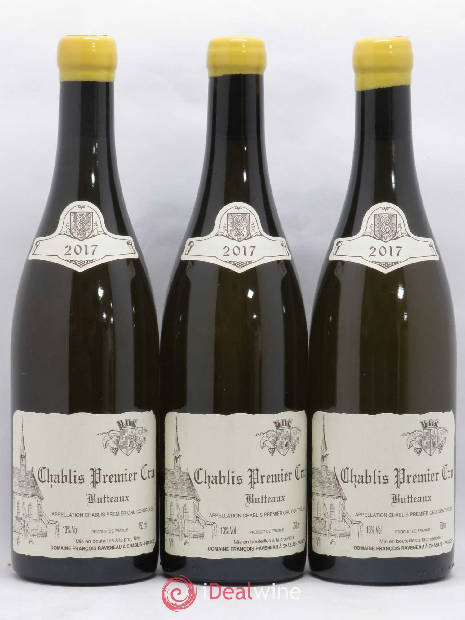 Chablis 1er Cru Butteaux Raveneau (Domaine) 2017 - Lot de 3 bouteilles - 0