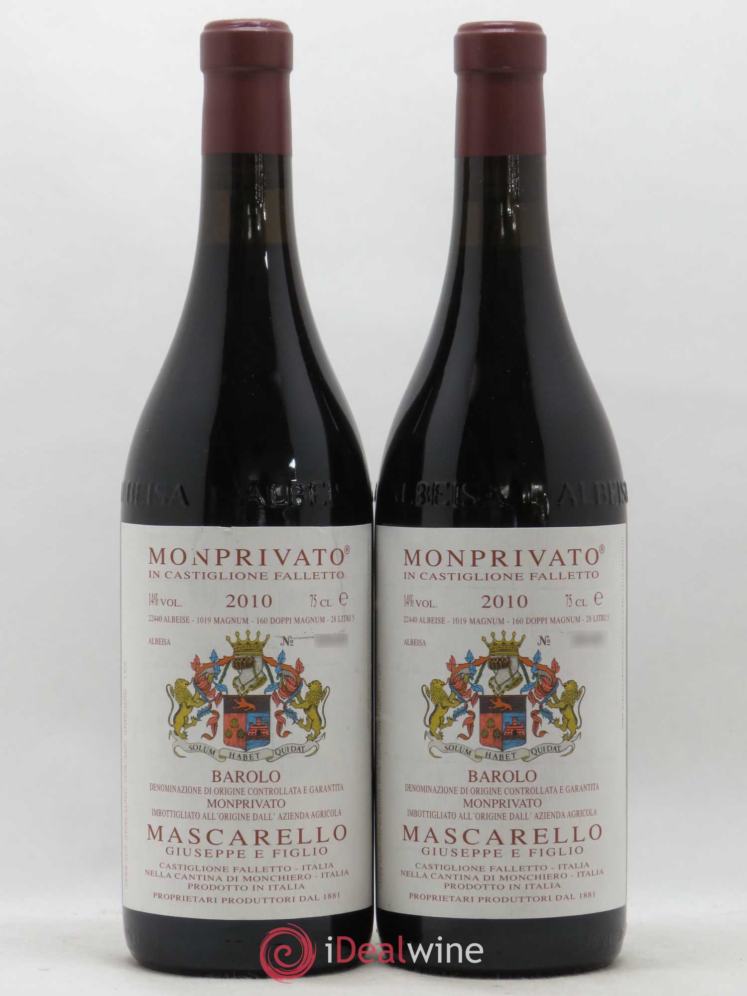 Barolo DOCG Monprivato Giuseppe Mascarello 2010 - Lot of 2 bottles - 0