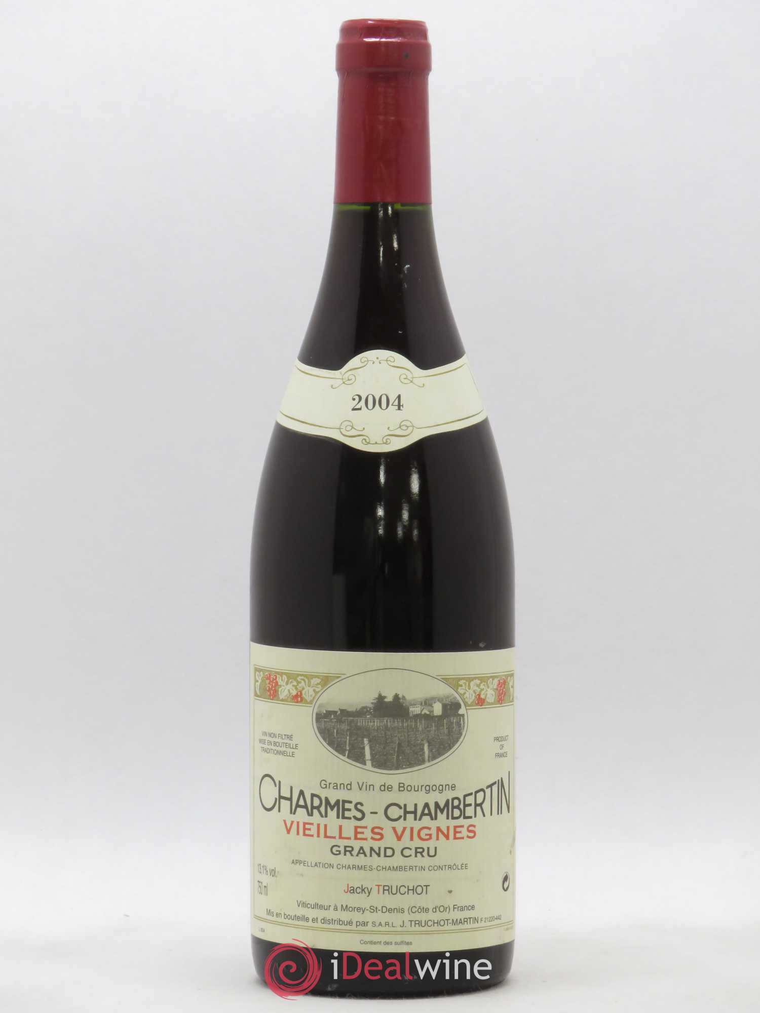 Charmes-Chambertin Grand Cru Vieilles Vignes Jacky Truchot 2004 - Lot de 1 bouteille - 0
