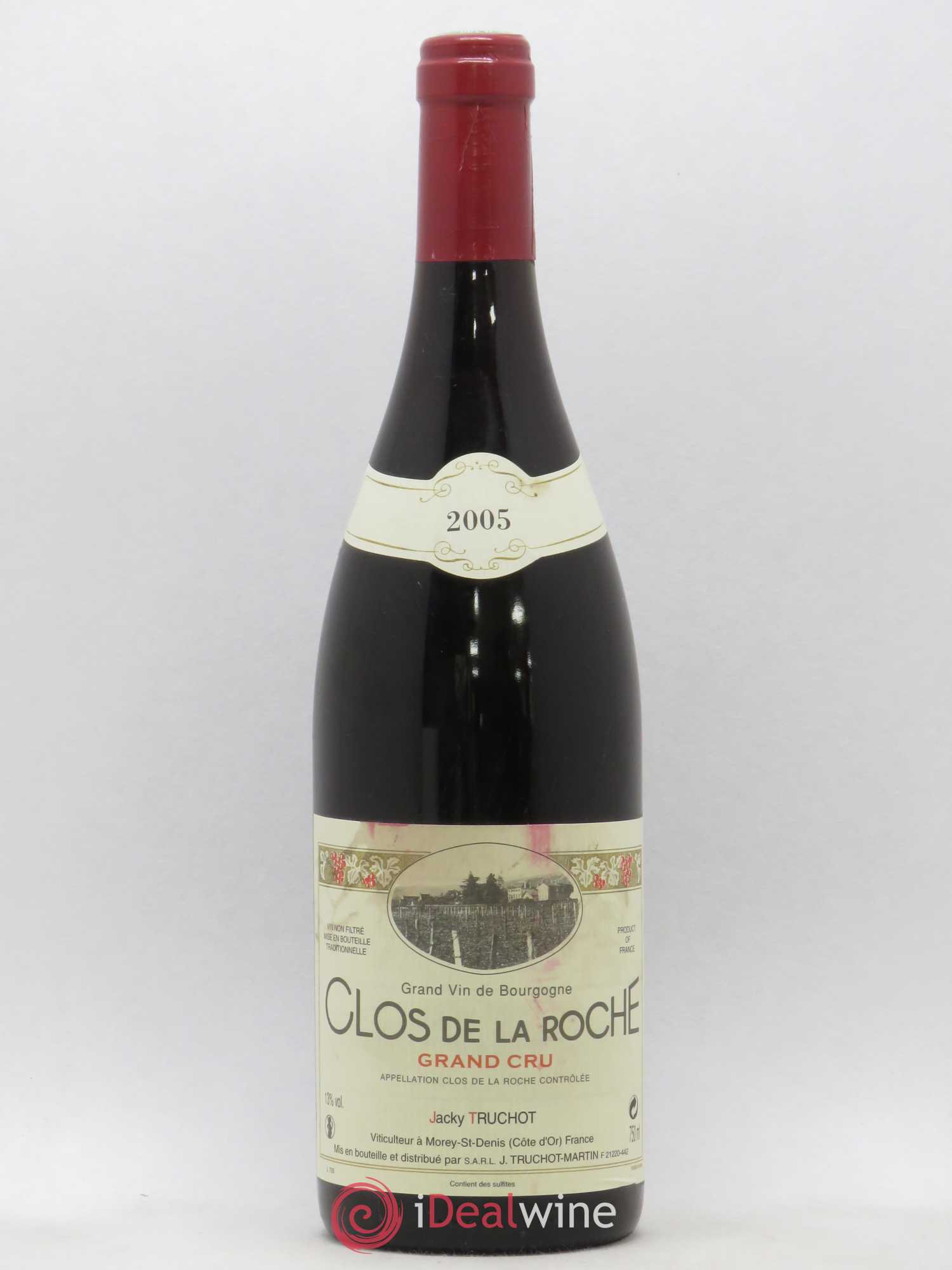 Clos de la Roche Grand Cru Jacky Truchot 2005 - Lot de 1 bouteille - 0