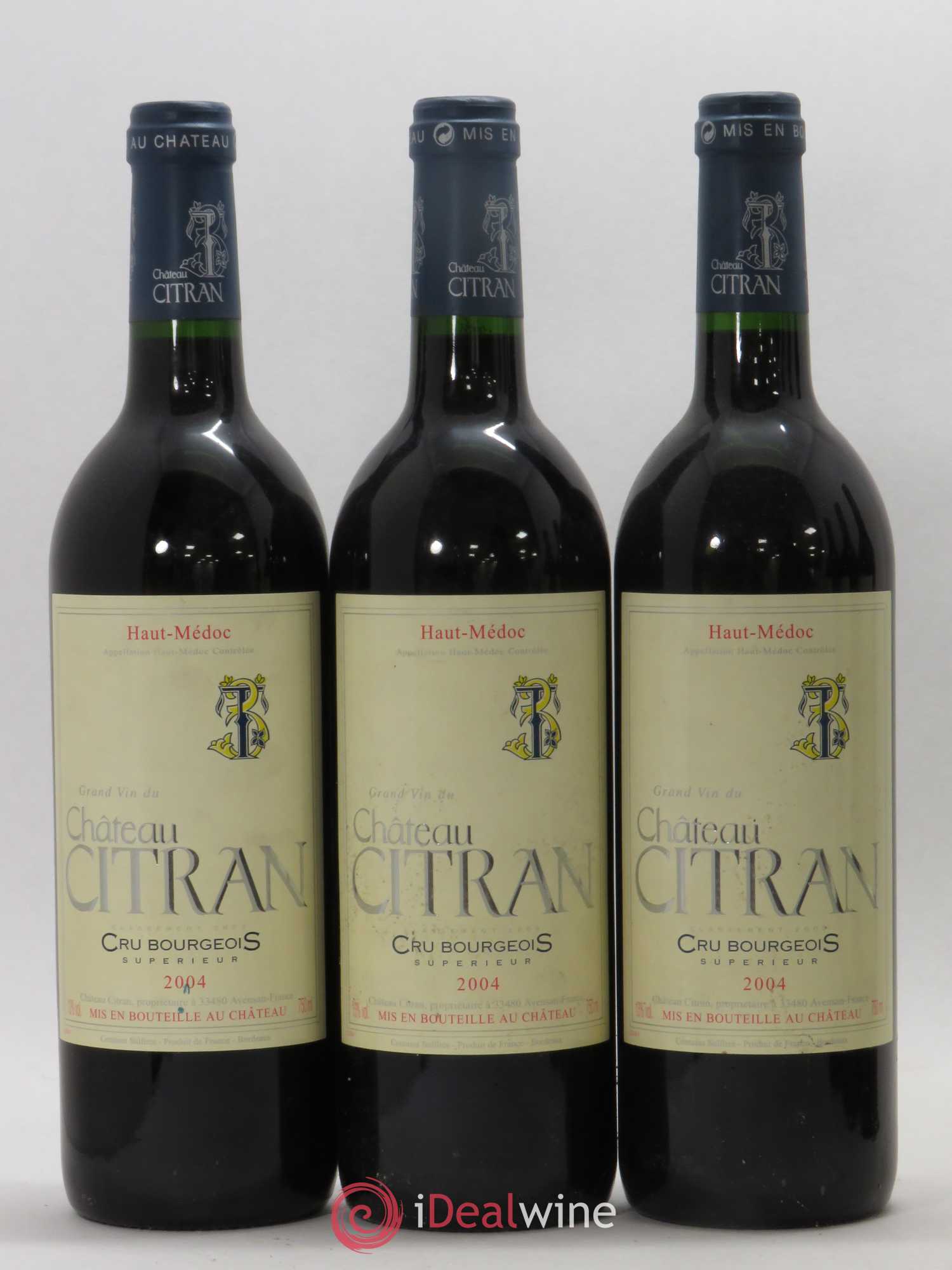Château Citran Cru Bourgeois 2004 - Lot de 6 bouteilles - 1