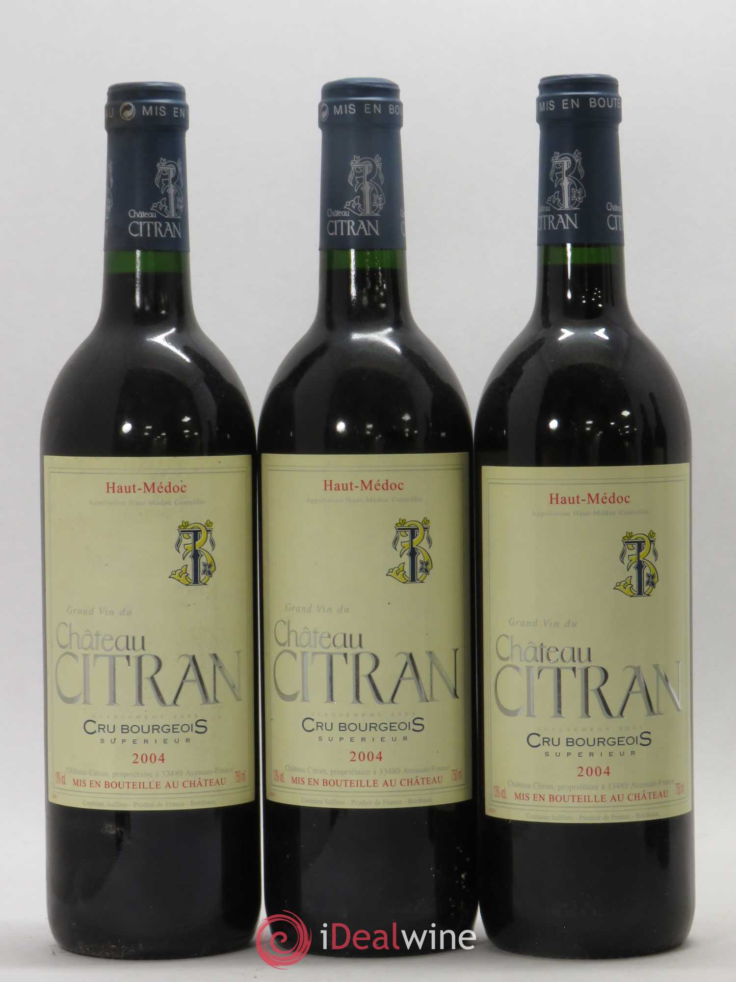 Château Citran Cru Bourgeois 2004 - Lot de 5 bouteilles - 1