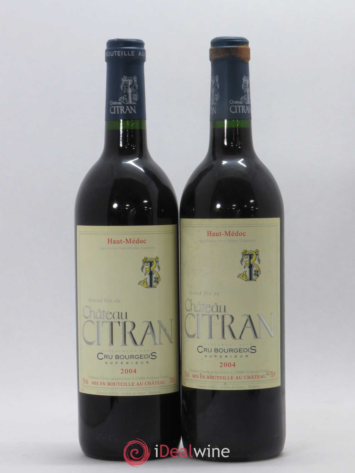 Château Citran Cru Bourgeois 2004 - Lot de 5 bouteilles - 2