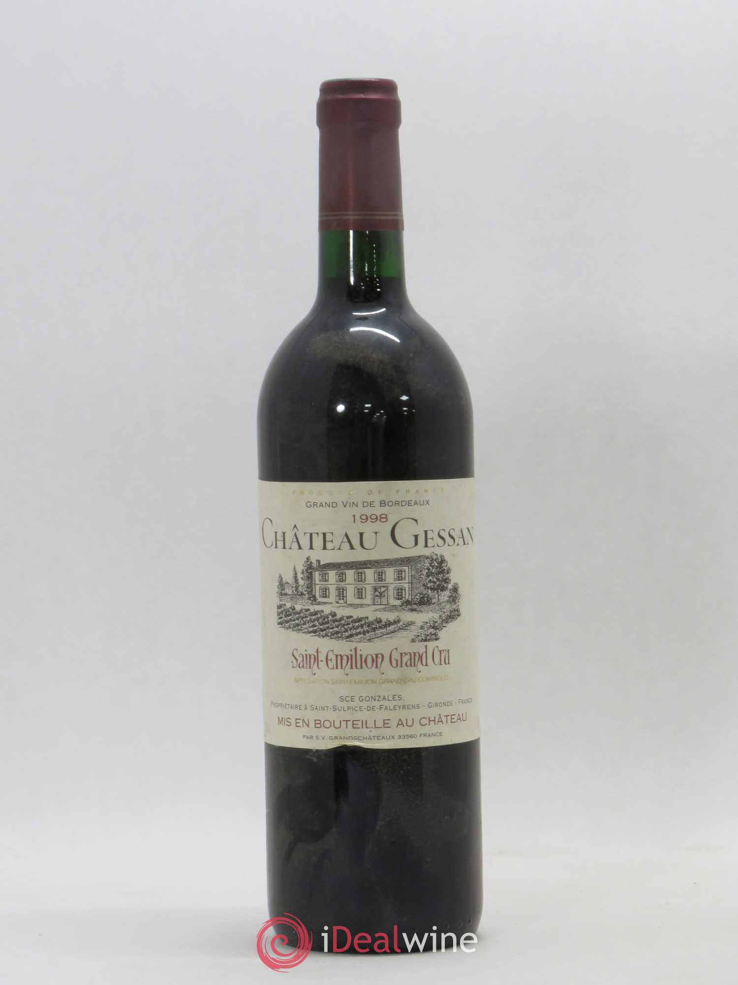 Saint-Émilion Grand Cru Château Gessan 1998 - Posten von 1 Flasche - 0