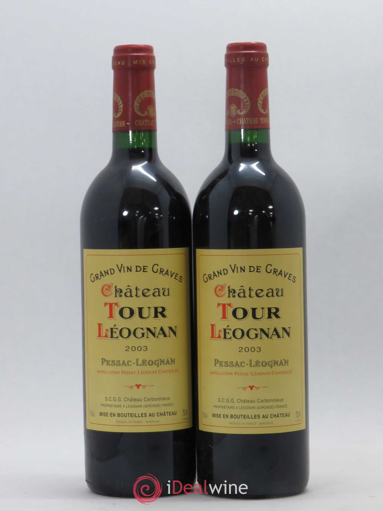 Château Tour Léognan 2003 - Lot de 5 bouteilles - 2