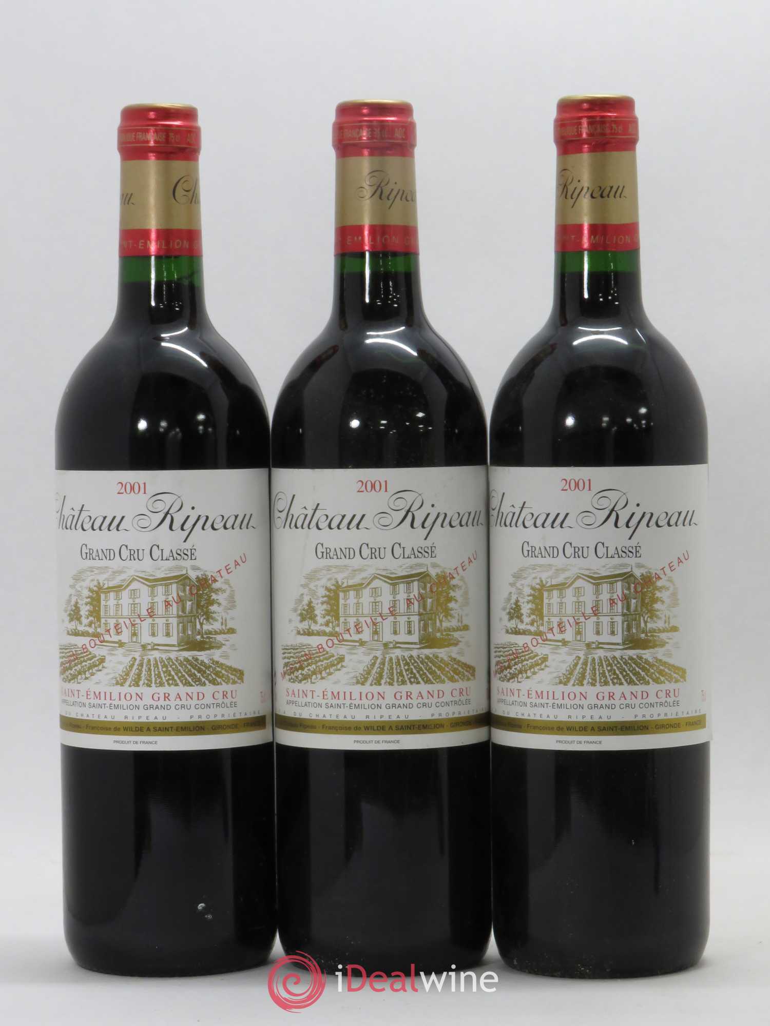 Château Ripeau Grand Cru Classé 2001 - Lot de 6 bouteilles - 2